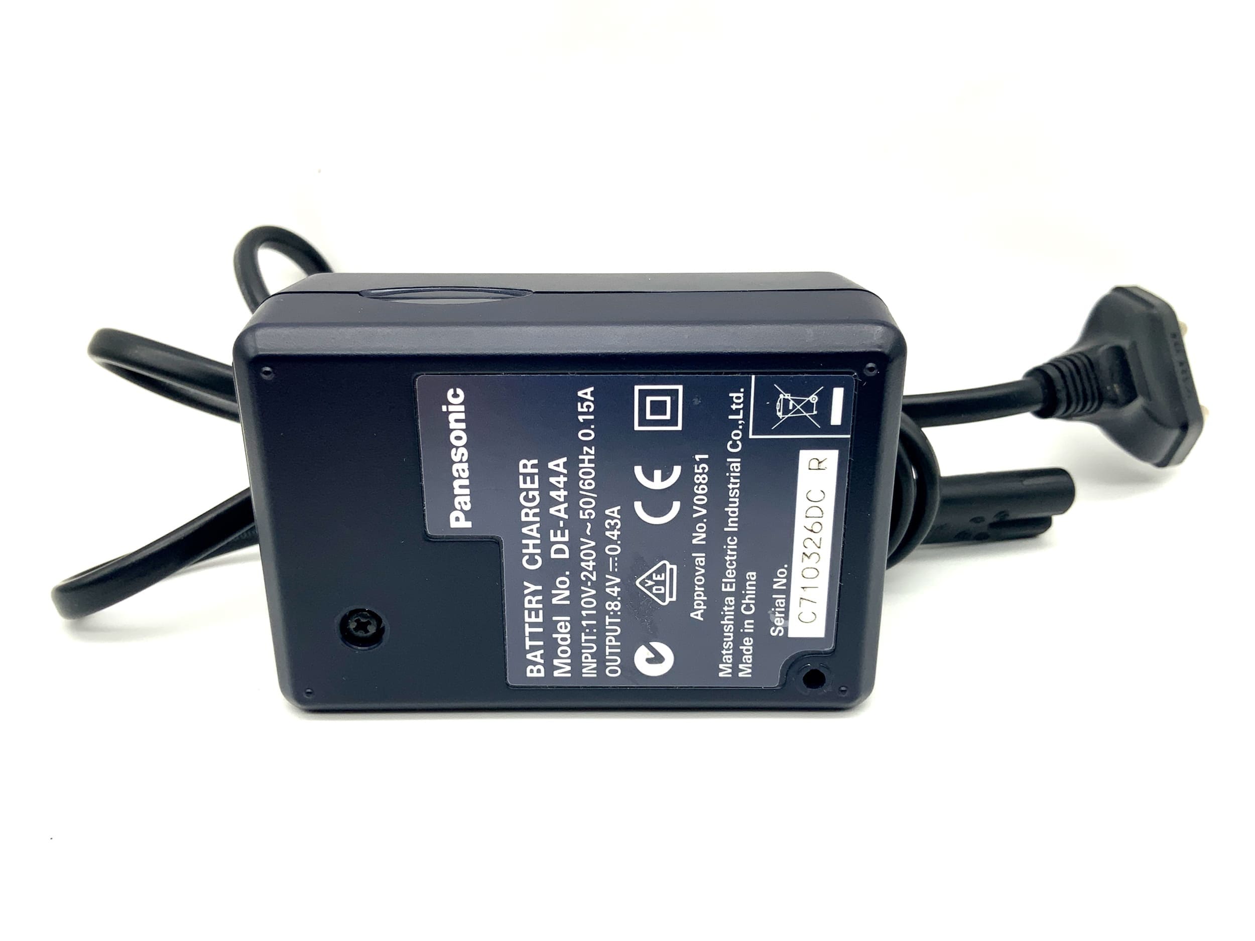 Panasonic Lumix DE-A44 A Ladegerät CGA-S006|CGR-S006 Battery Charger