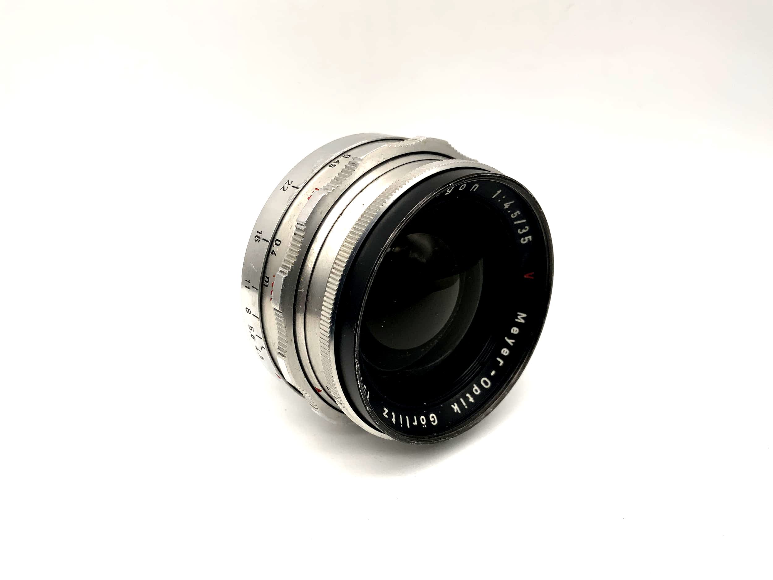 Meyer Optik Görlitz 35mm 1:4.5 Objektiv red V Primagon Kamera Camera Lens (M42)