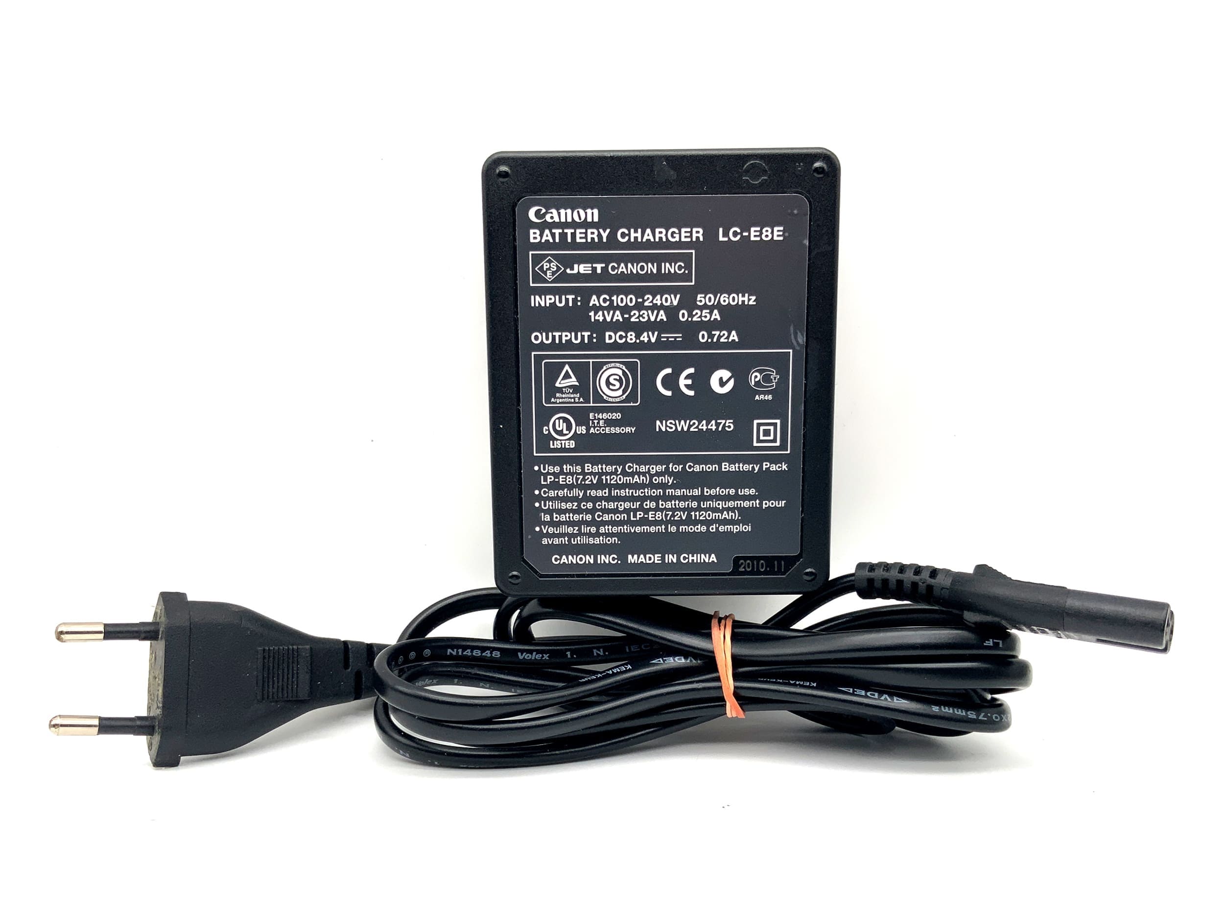 Canon LC-E8E Ladegerät LP‑E8 Battery Charger Power Adaptor
