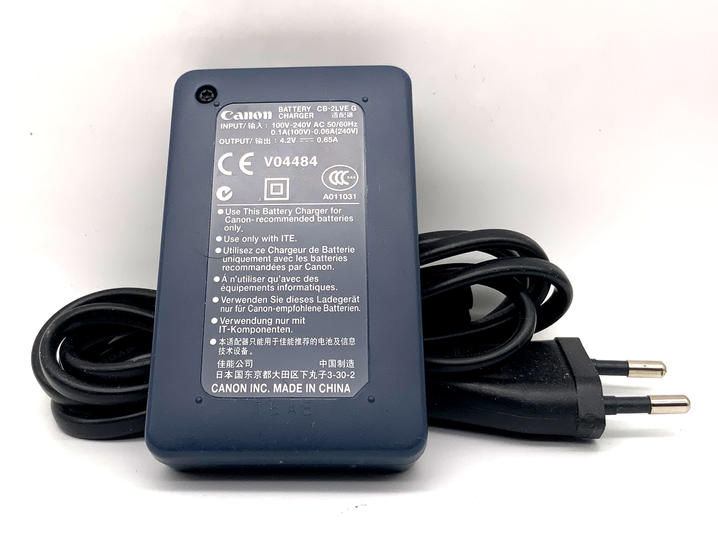 Canon CB-2LVE Ladegerät NB‑4L Battery Charger Power Adaptor