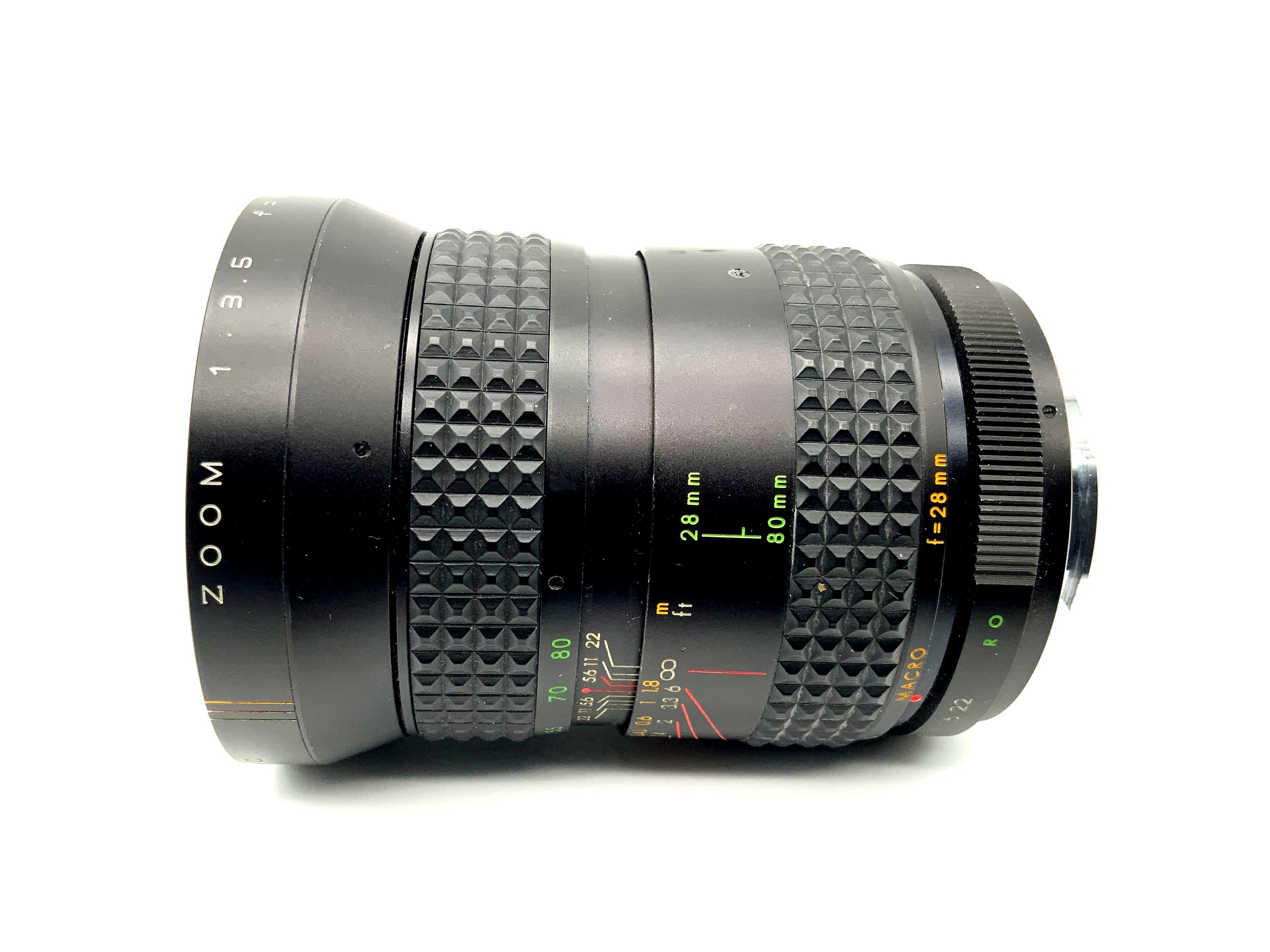 Makinon 28-80mm 1:3.5 Objektiv Auto MC Zoom Macro Camera Lens (Rollei QBM)