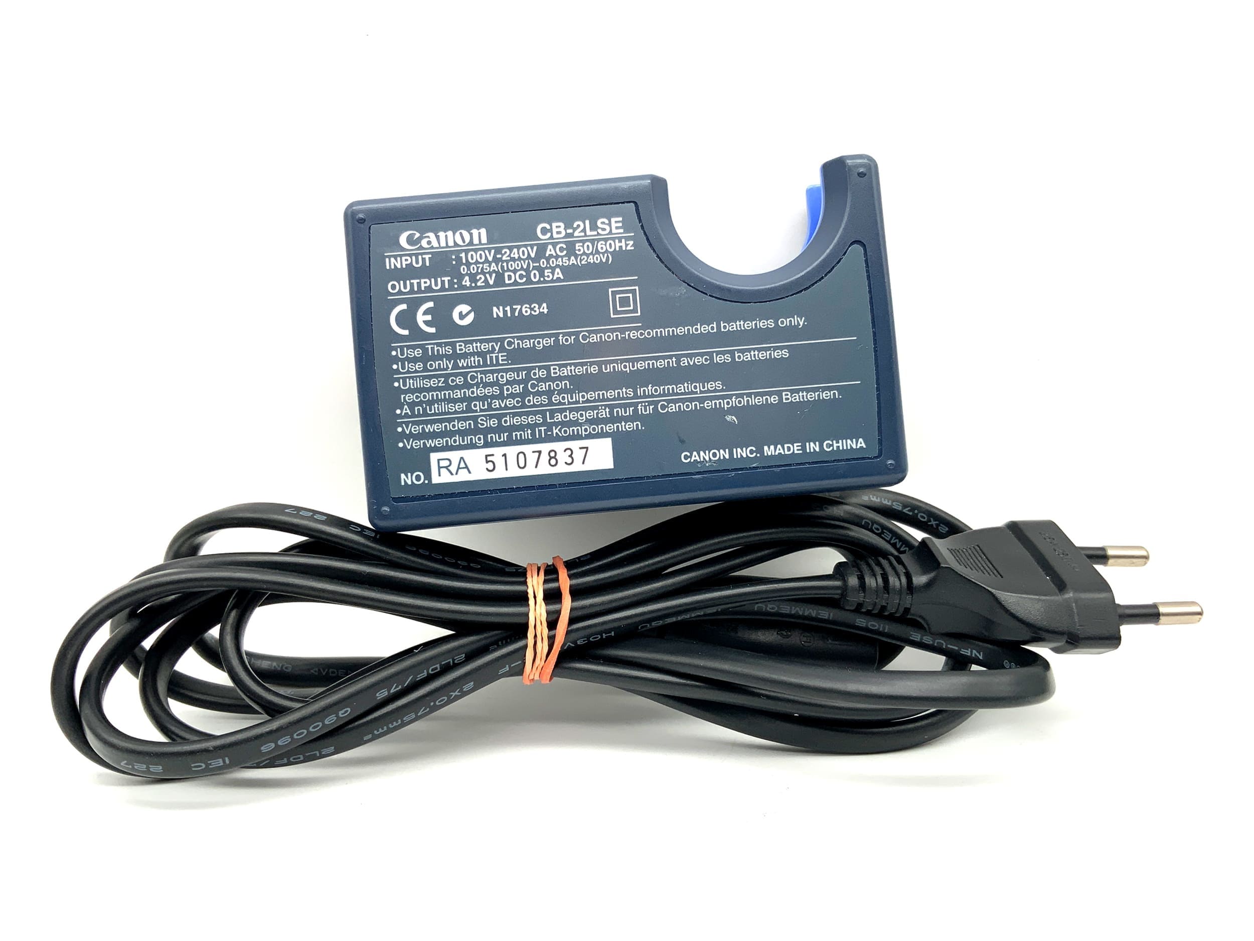Canon CB-2LSE Ladegerät NB‑1L|NB‑1LH Battery Charger Power Adaptor