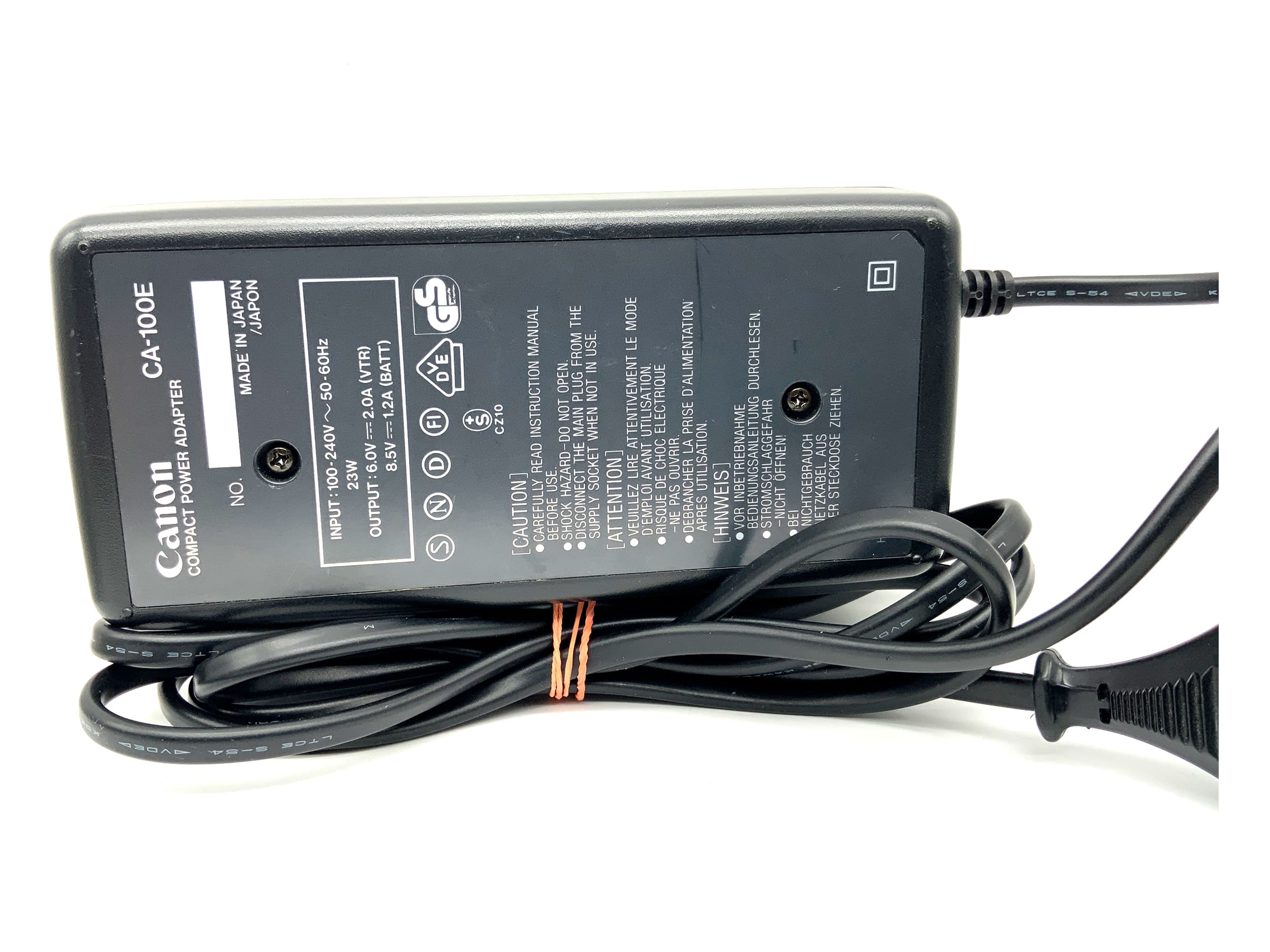 Canon CA-100E Ladegerät BP-E77K Battery Charger Power Adaptor