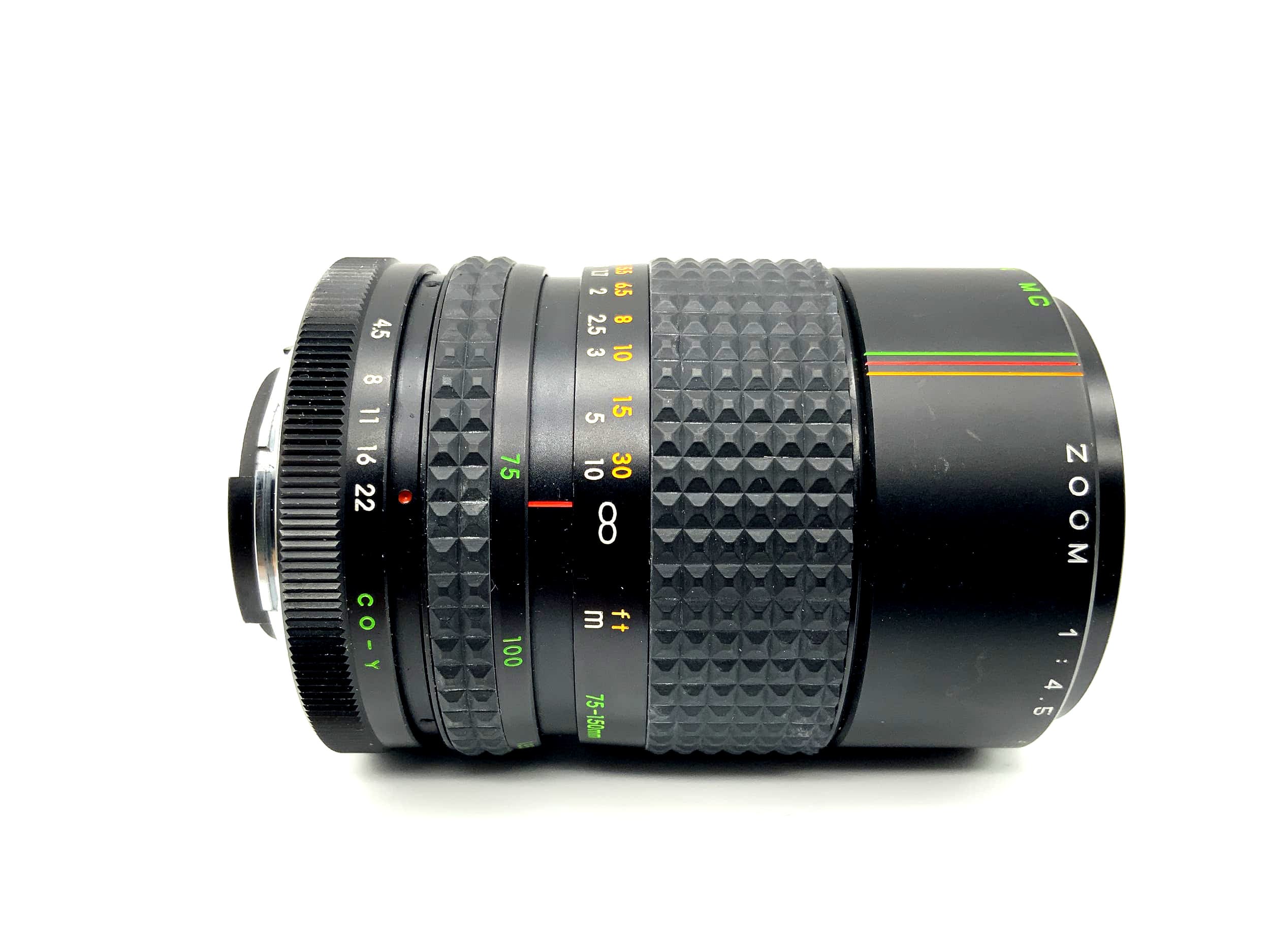 Makinon 75-150mm 1:4.5 Objektiv Auto MC Zoom Macro Kamera Lens (Yashica/Contax)