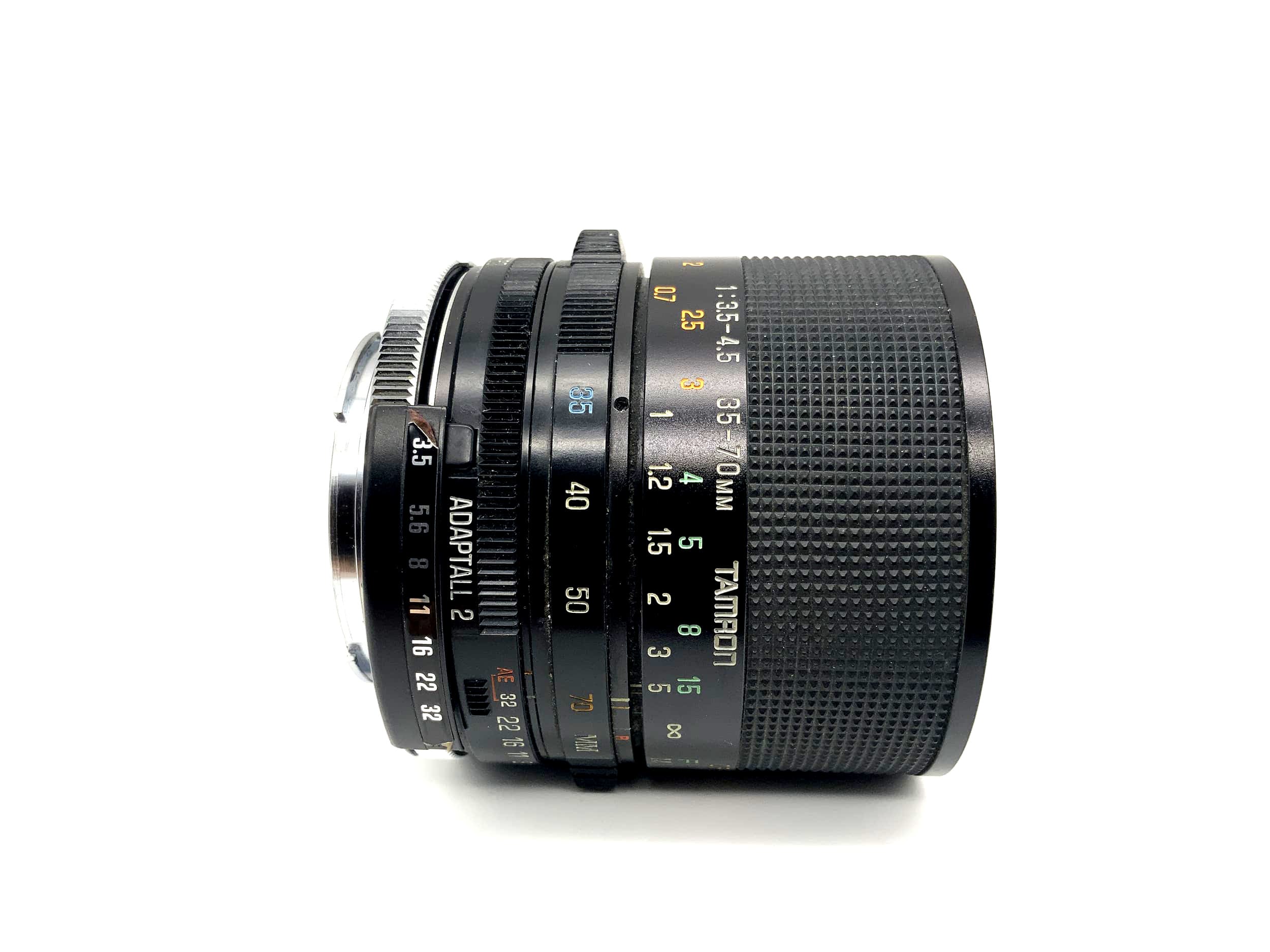 Tamron 35-70mm 1:3.5-4.5 Objektiv Adaptall 2 CF Macro BBAR MC Lens (Rollei QBM)