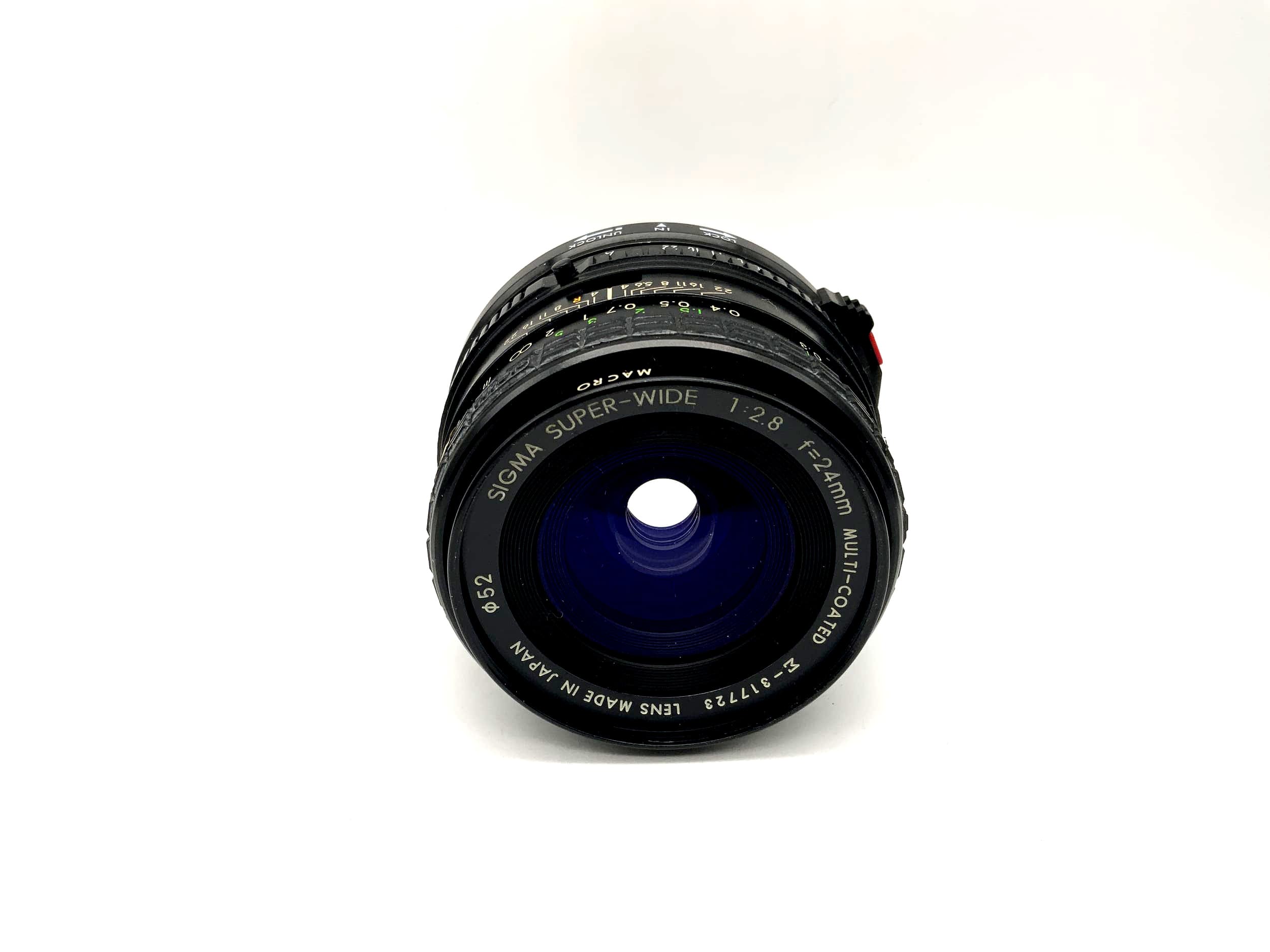 Sigma 24mm 1:2.8 Objektiv Super-Wide Multi-Coated Macro Kamera Lens (Canon FD)