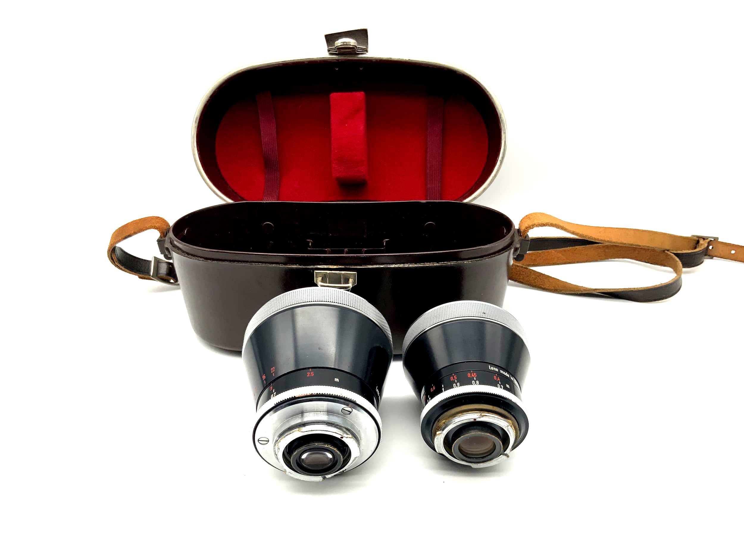 Carl Zeiss 35mm & 115mm 1:3.2 & 4 Objektiv Pro Tessar für Contaflex Lens (DKL)