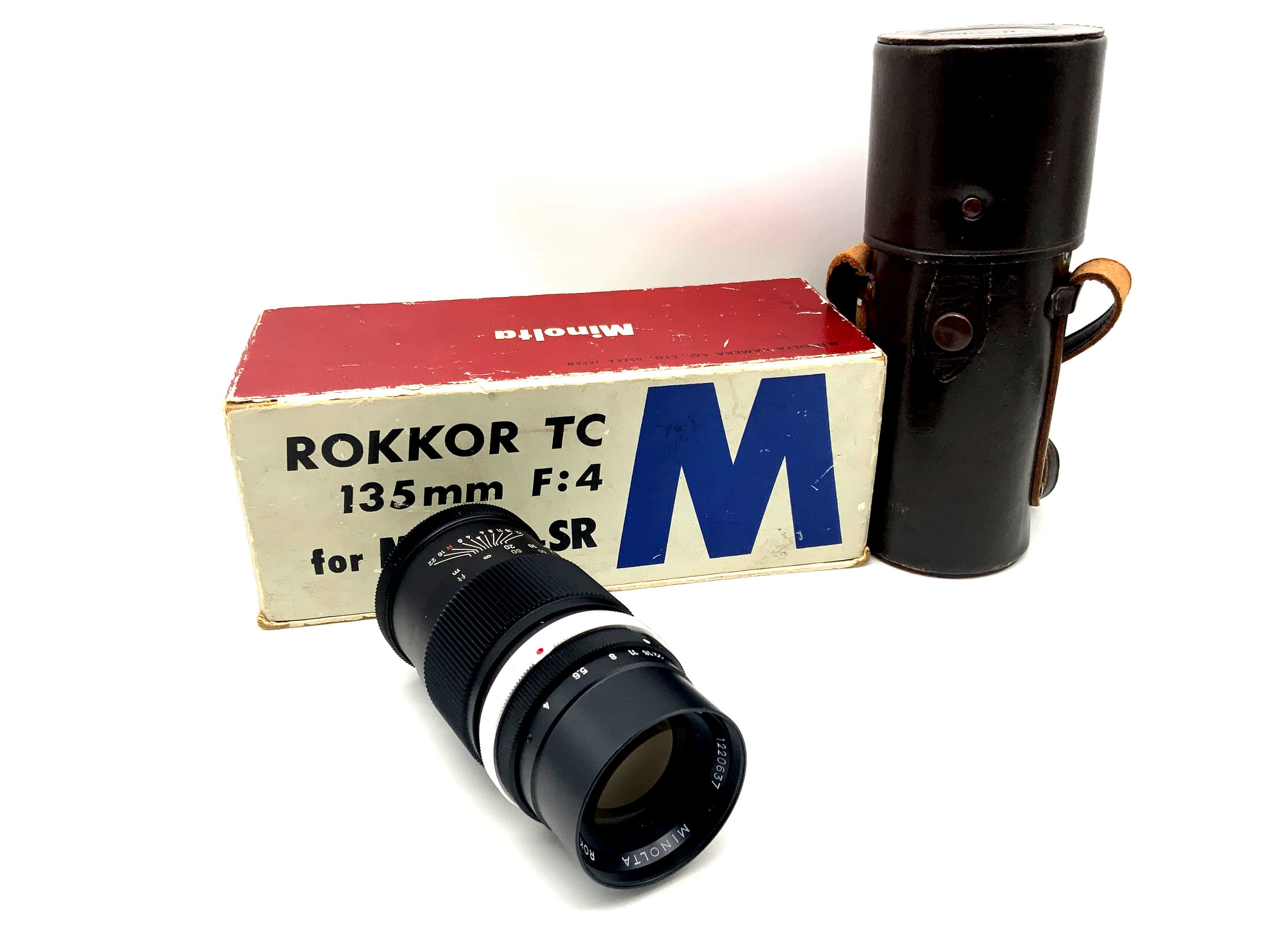 Minolta 135mm 1:4 Objektiv Rokkor TC für Minolta-SR mit OVP Lens (Minolta MD)