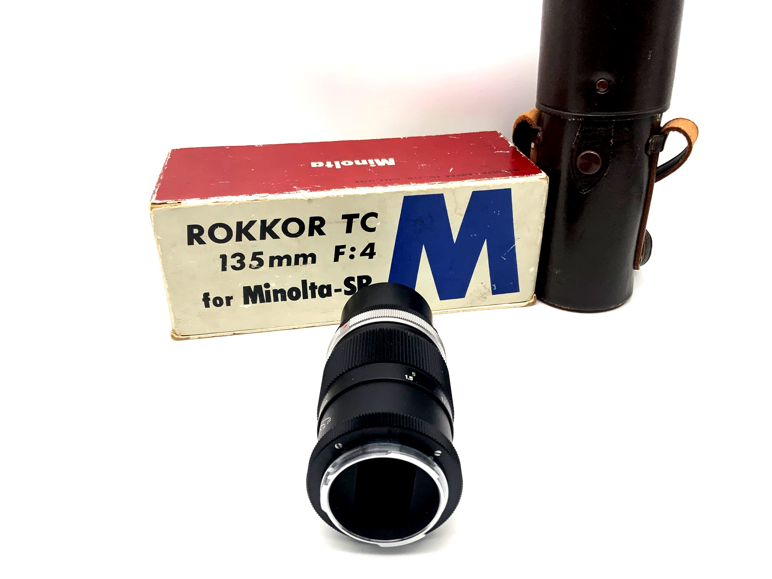 Minolta 135mm 1:4 Objektiv Rokkor TC für Minolta-SR mit OVP Lens (Minolta MD)