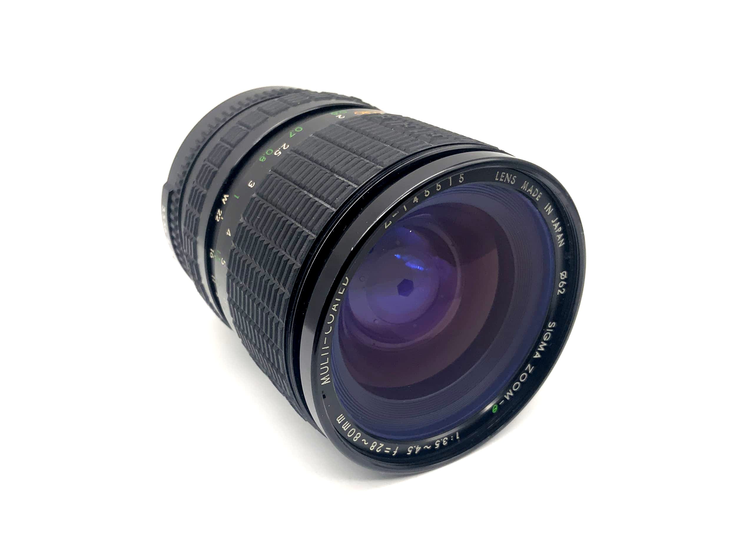 Sigma 28-80mm 1:3.5-4.5 Objektiv Zoom-0 Multi Coated Macro Lens (Minolta MD)