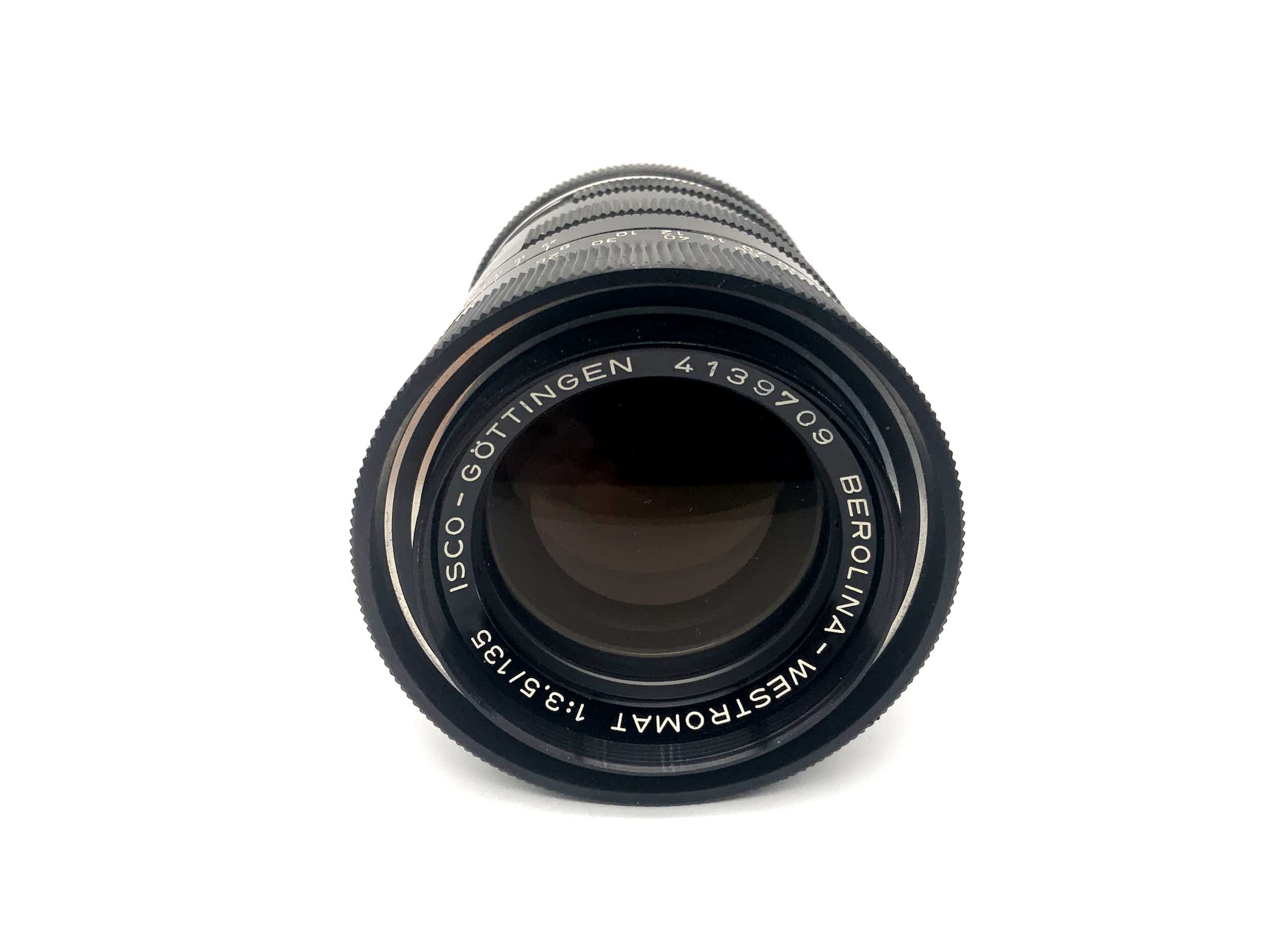 Isco Göttingen 135mm 1:3.5 Objektiv Berolina-Westromat Kamera Camera Lens (M42)