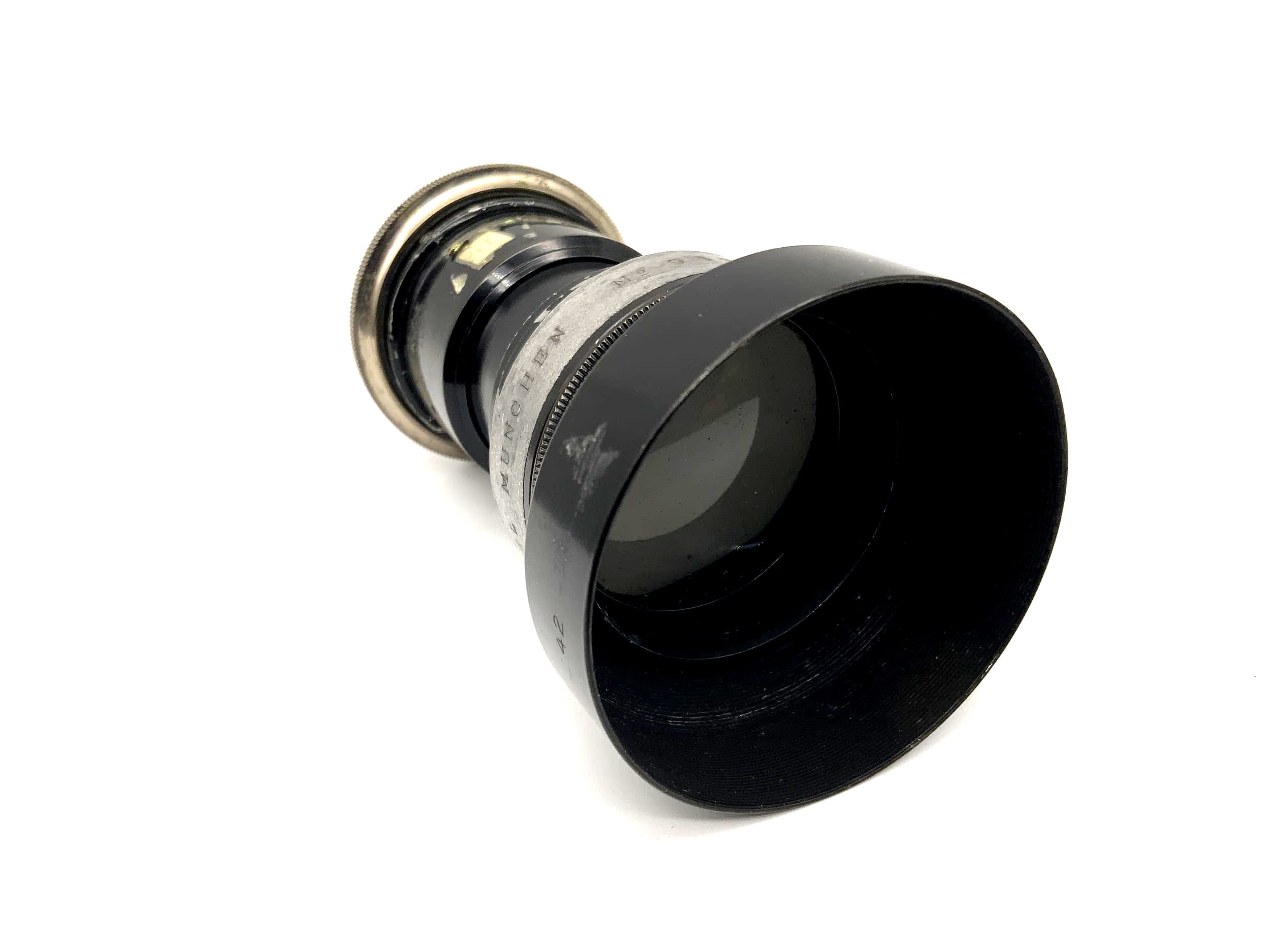 Rietzschel München Teleobjektiv Telinear No.0 Lens (für Plattenkamera 31mm?)