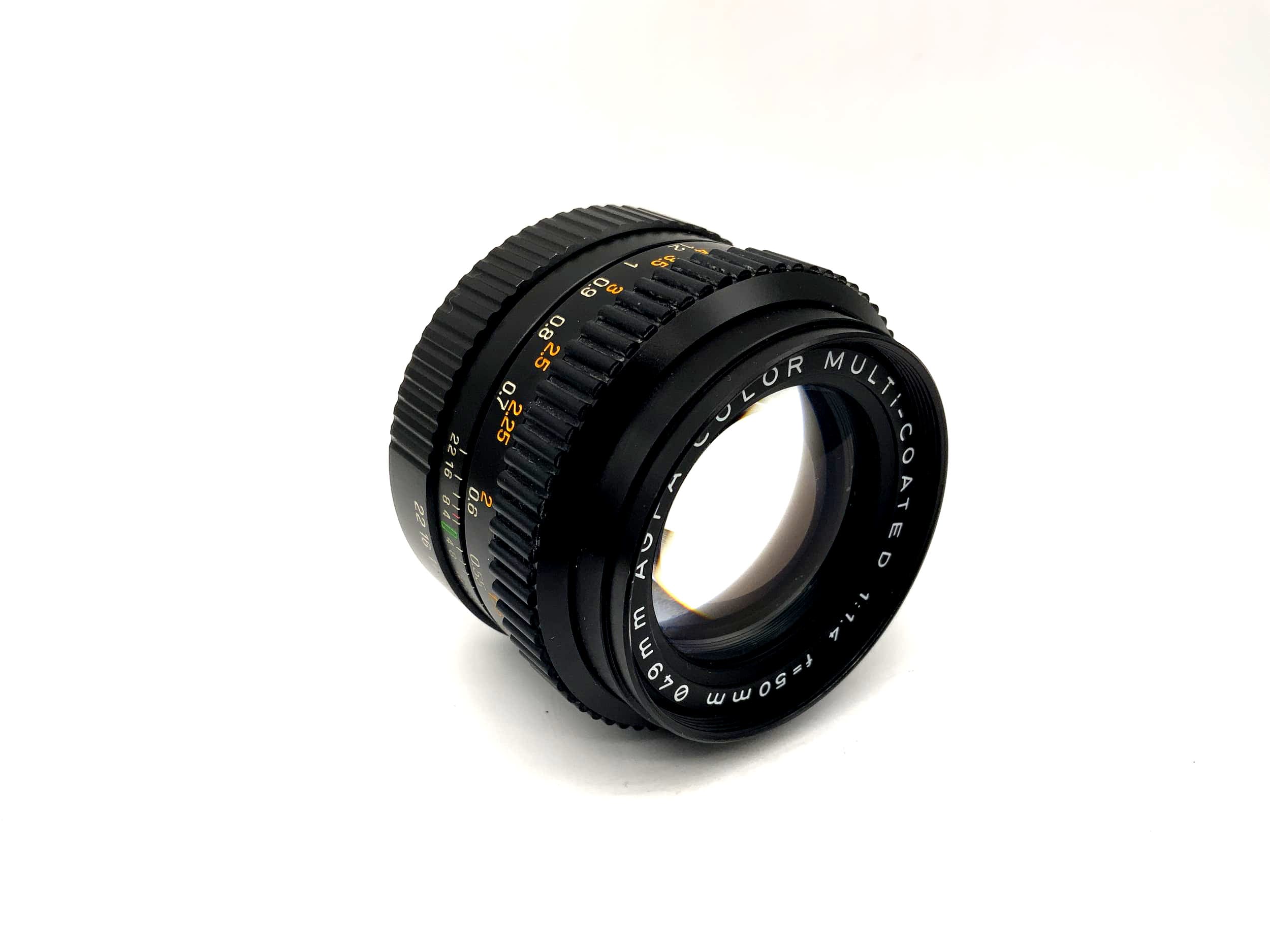 Agfa 50mm 1:1.4 Objektiv Color Multi-Coated Kamera Camera Lens (Pentax K)