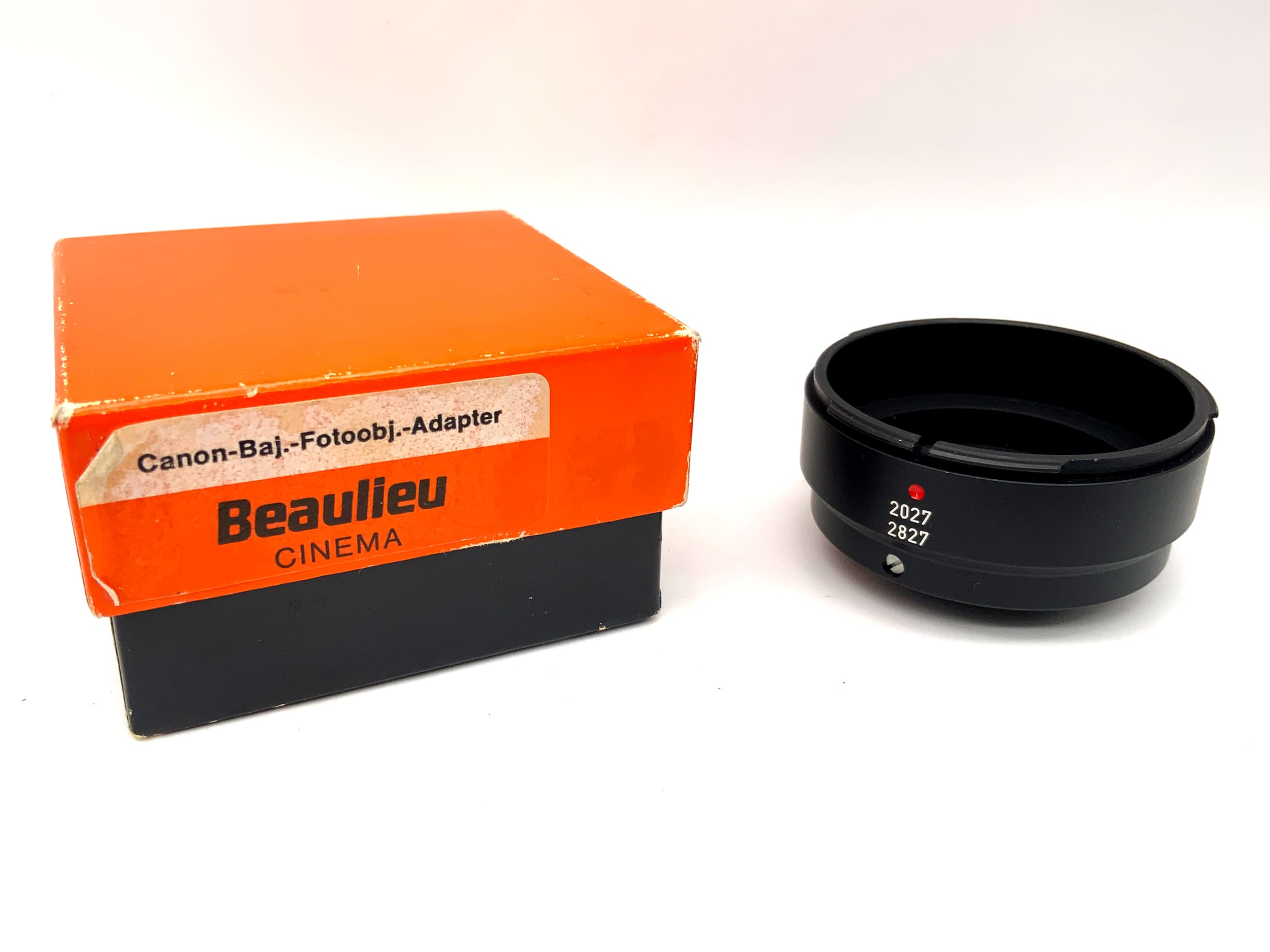 Beaulieu 2027 / 2827 Objektivadapter lens mount converter (Canon FD -> C-Mount)