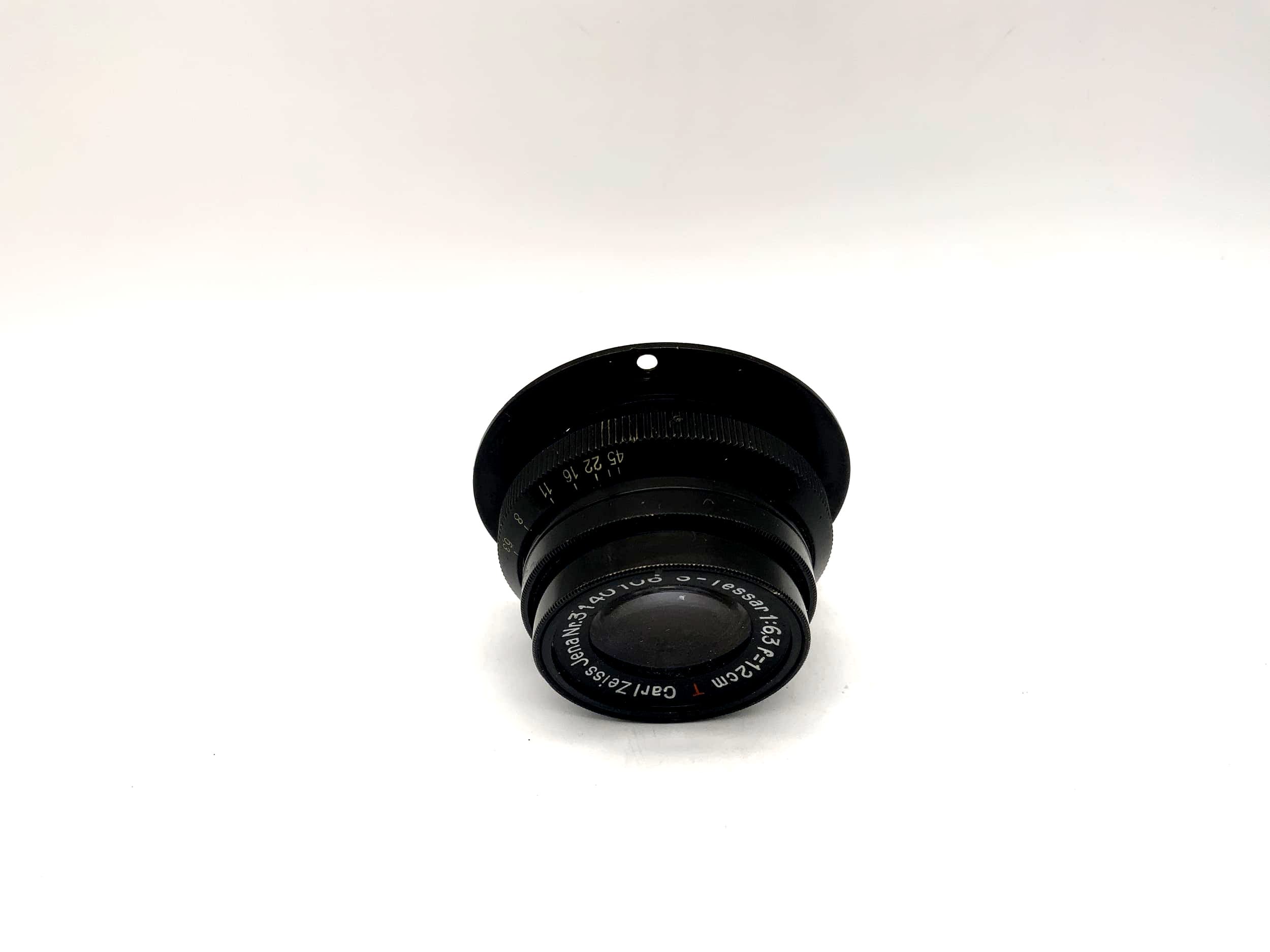 Carl Zeiss 12cm 1:6.3 Objektiv S-Tessar red T 120mm Lens für Plattenkamera 33mm?