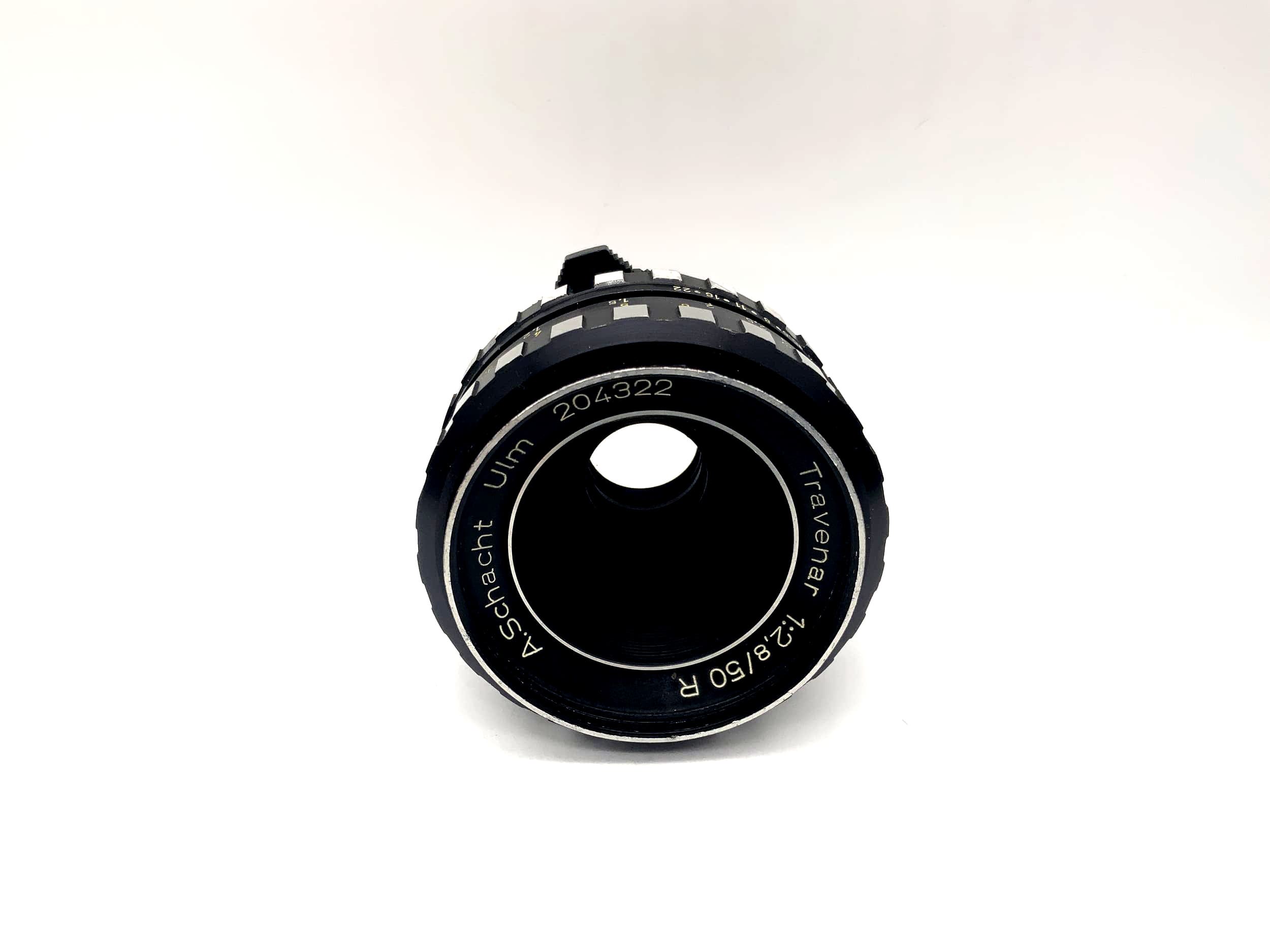 A.Schacht Ulm 50mm 1:2.8 Objektiv Travenar R Zebra Kamera Camera Lens (M42)