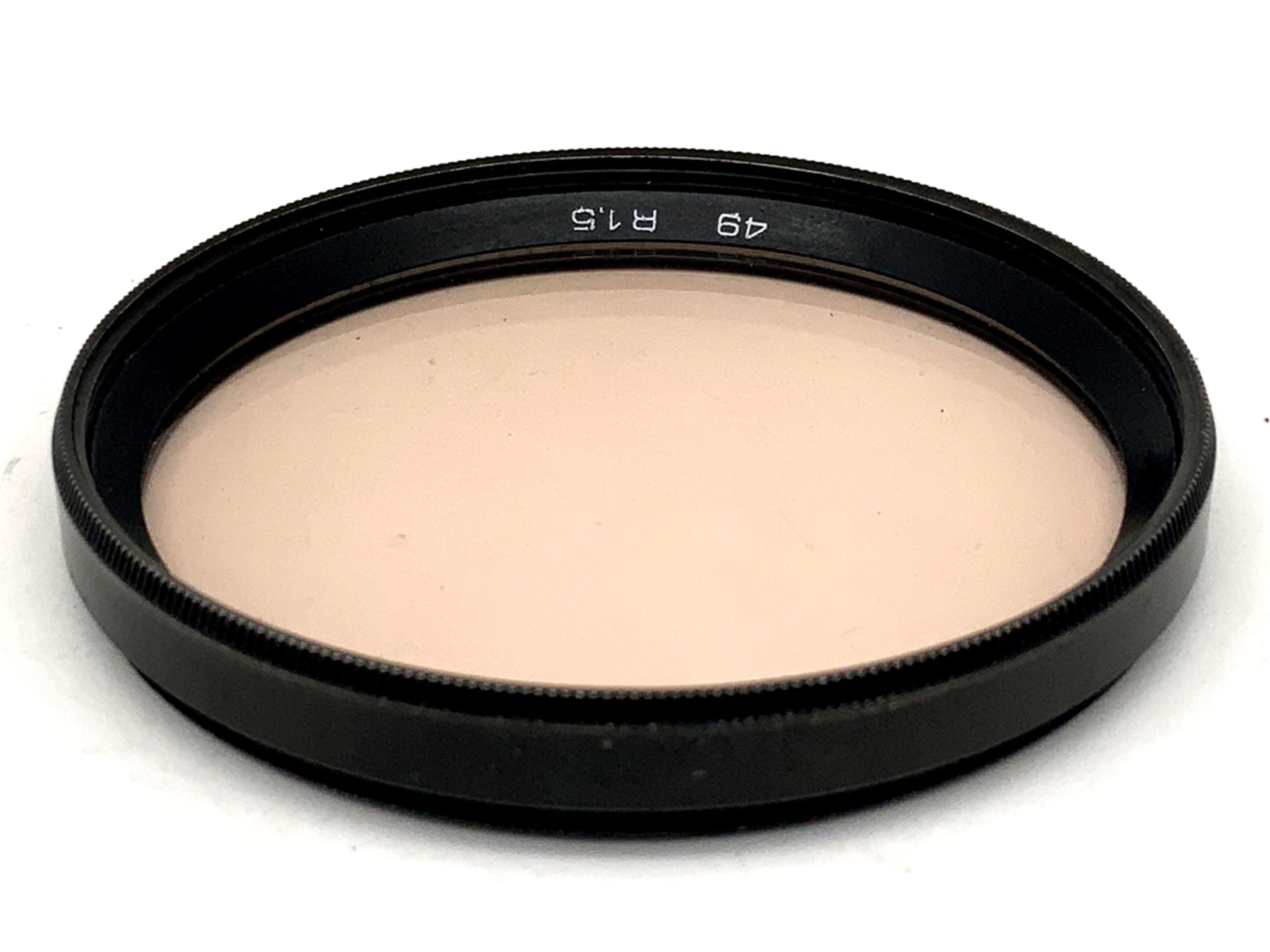 B+W Korrekturfilter R1,5 schwarz Filter 49mm Kreisförmig Filtergewinde