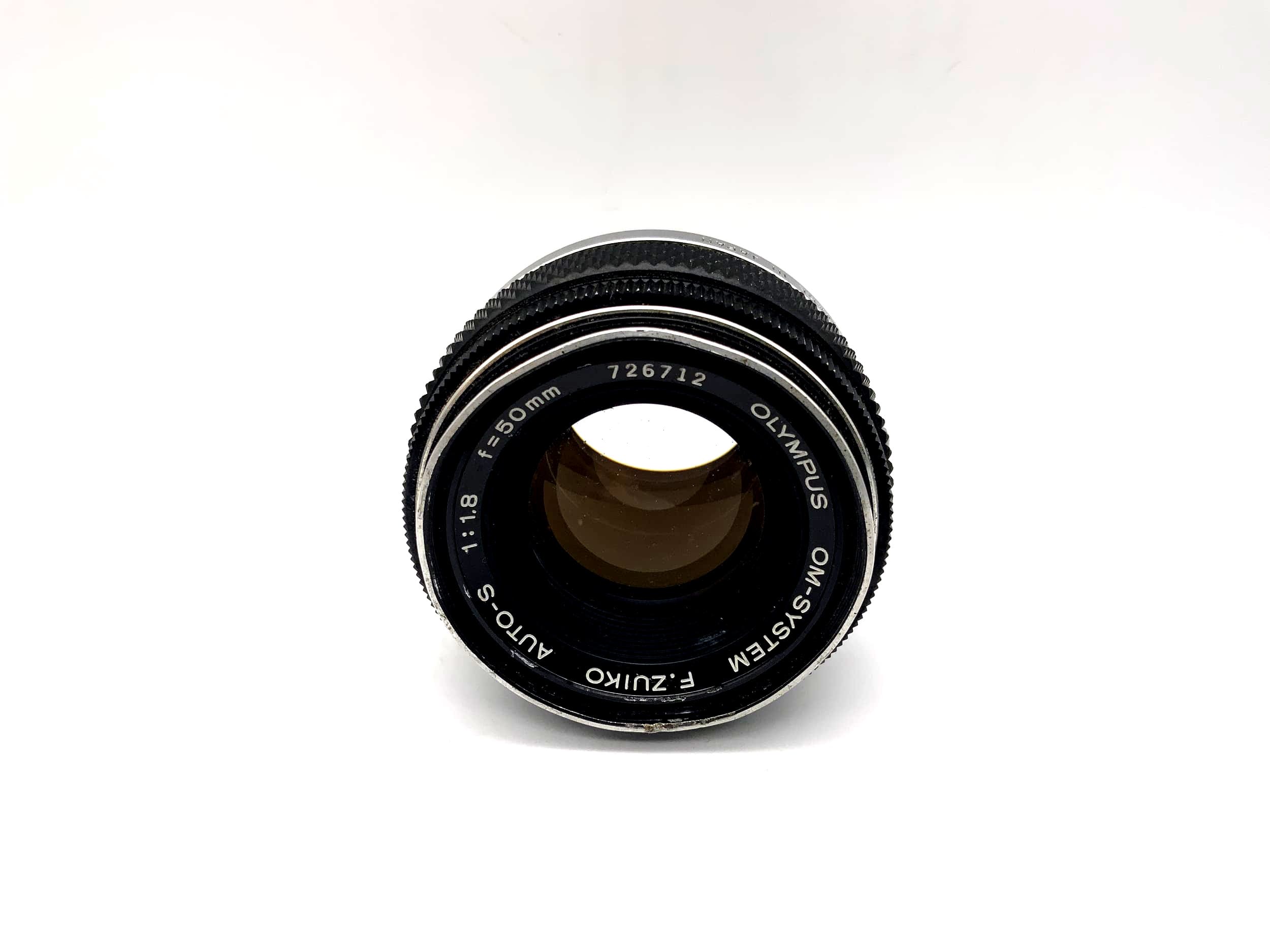 Olympus 50mm 1:1.8 Objektiv Auto-S OM-System F.Zuiko Camera Lens (Olympus OM)