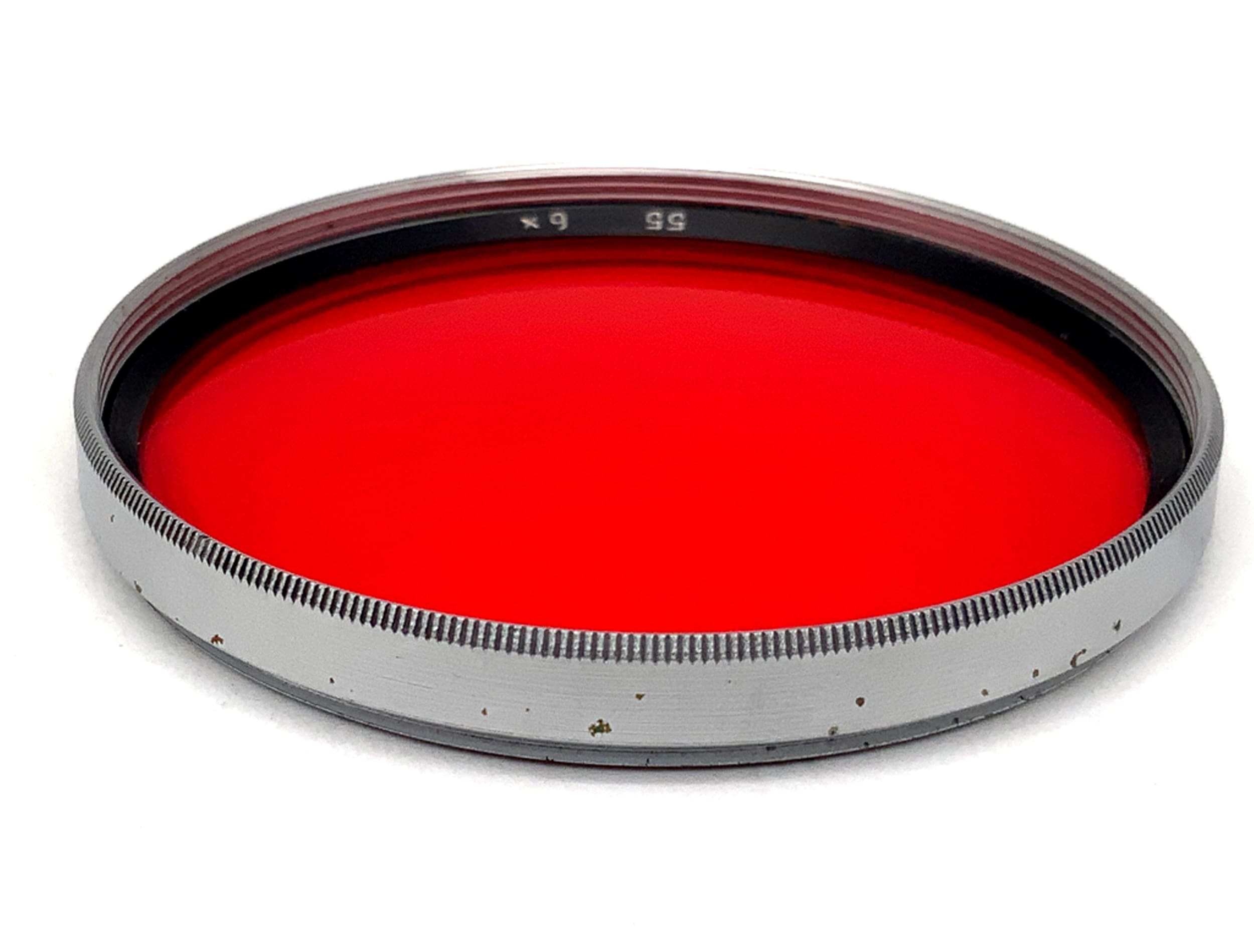 B+W Farbfilter 55E rot red 5x in silber Filter 55mm Kreisförmig Filtergewinde