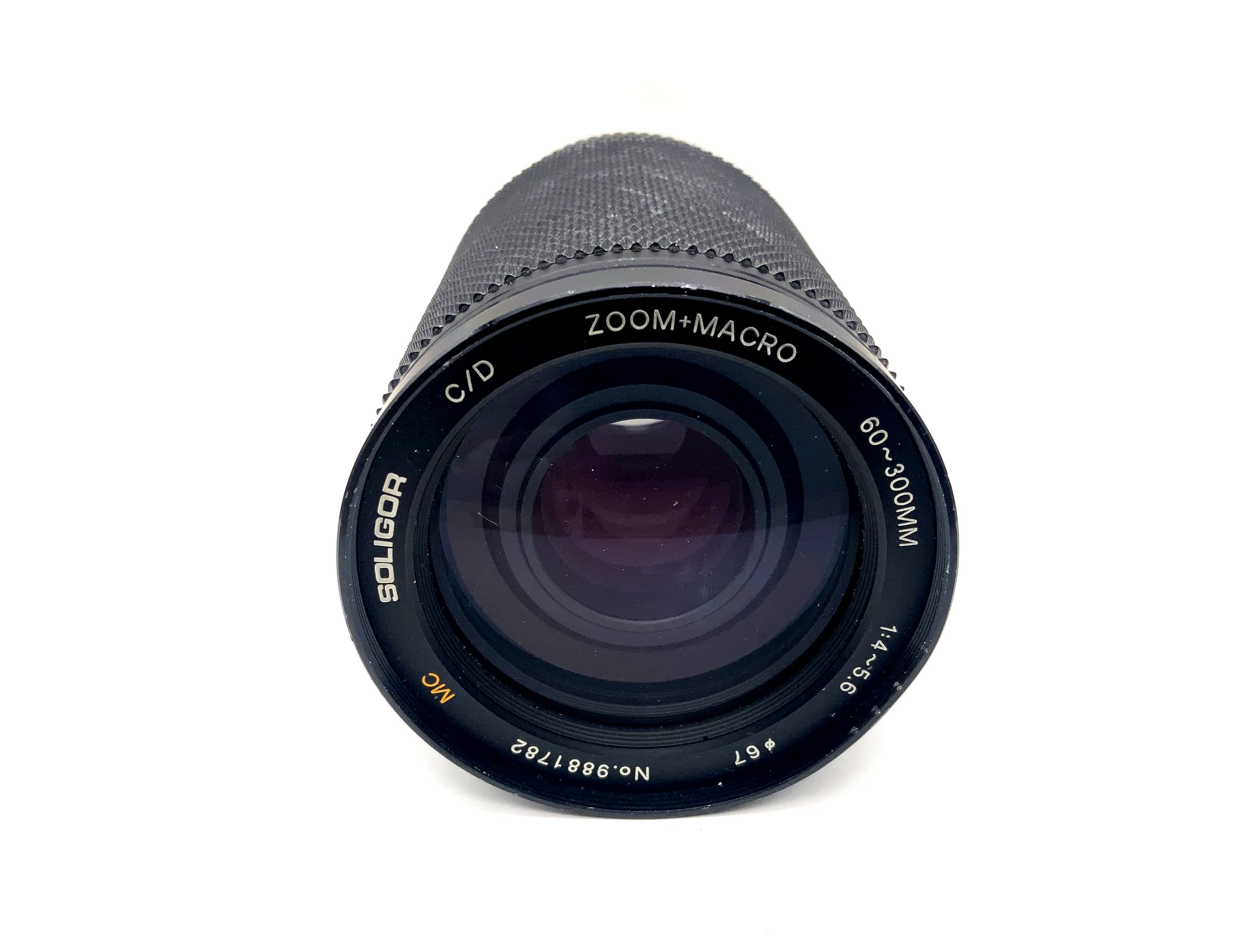 Soligor 60-300mm 1:4-5.6 Objektiv C/D Zoom+Macro MC Camera Lens (Minolta MD)