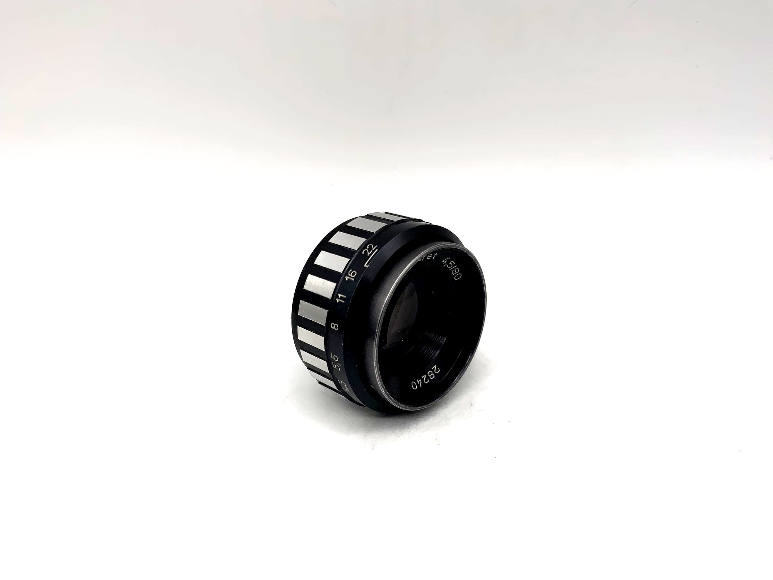 Meopta 80mm 1:4.5 Vergrößerungsobjektiv Anaret Enlarger Lens (23,5mm Gewinde)