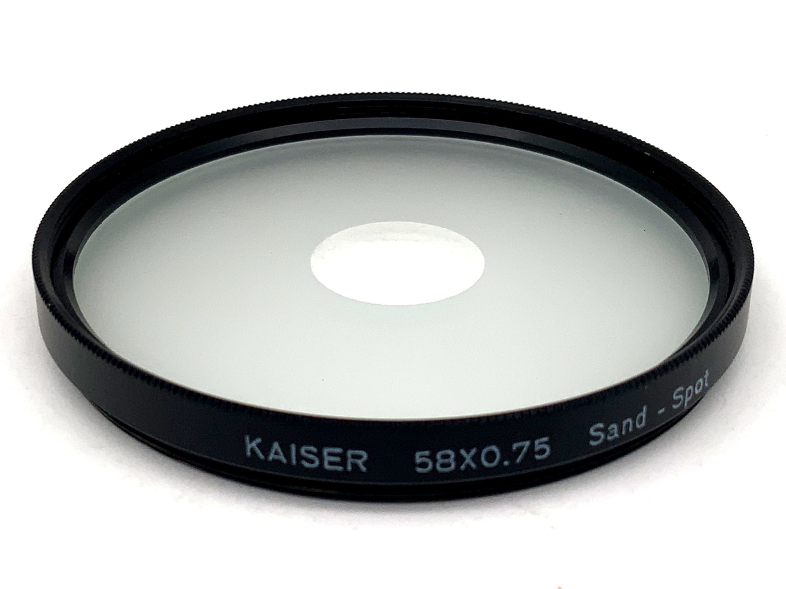 Kaiser Effektfilter 58x0,75 Sand-Spot Filter 58mm Kreisförmig Filtergewinde