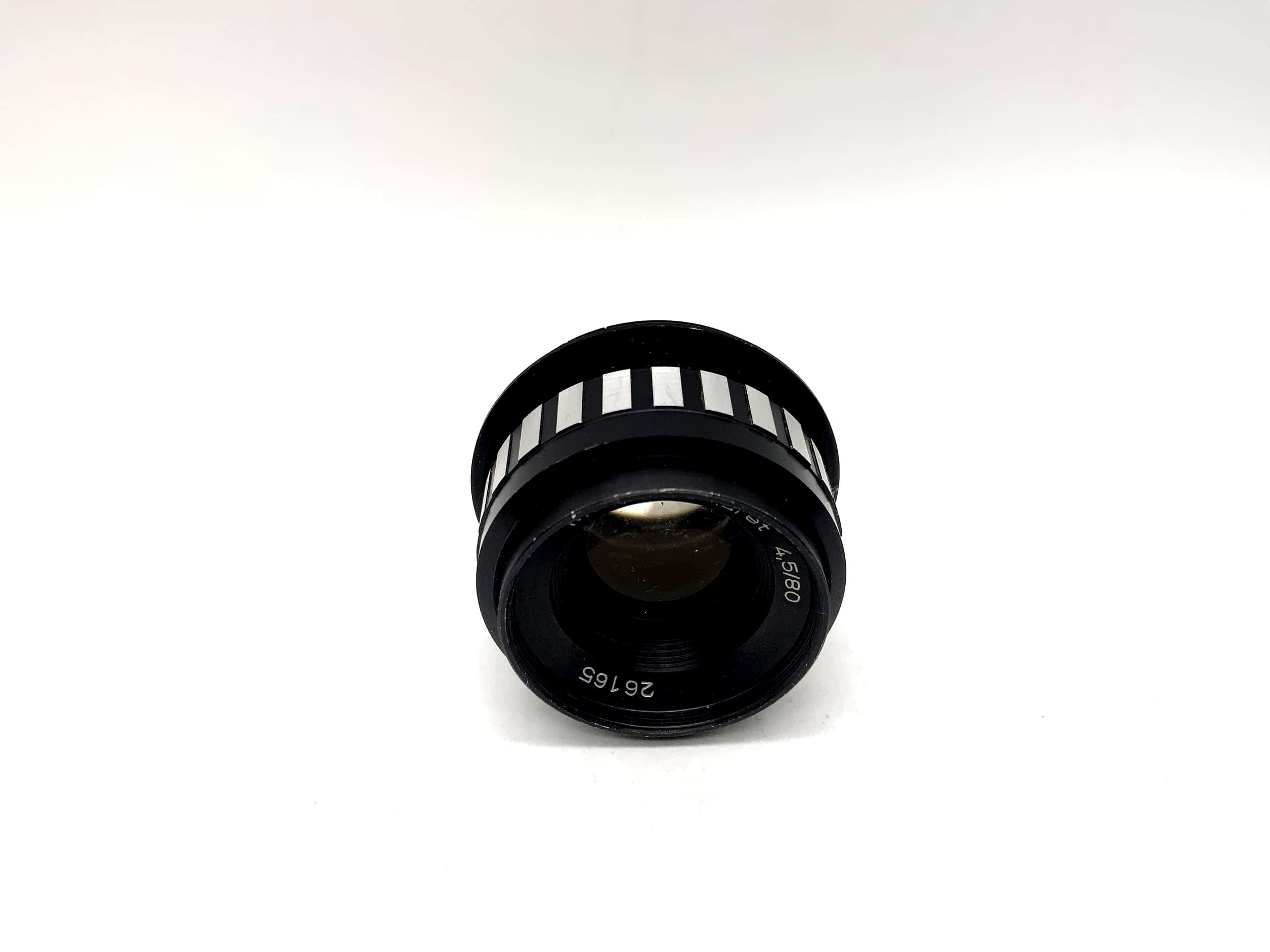 Meopta 80mm 1:4.5 Vergrößerungsobjektiv Anaret Enlarger Zebra (39mm Gewinde)