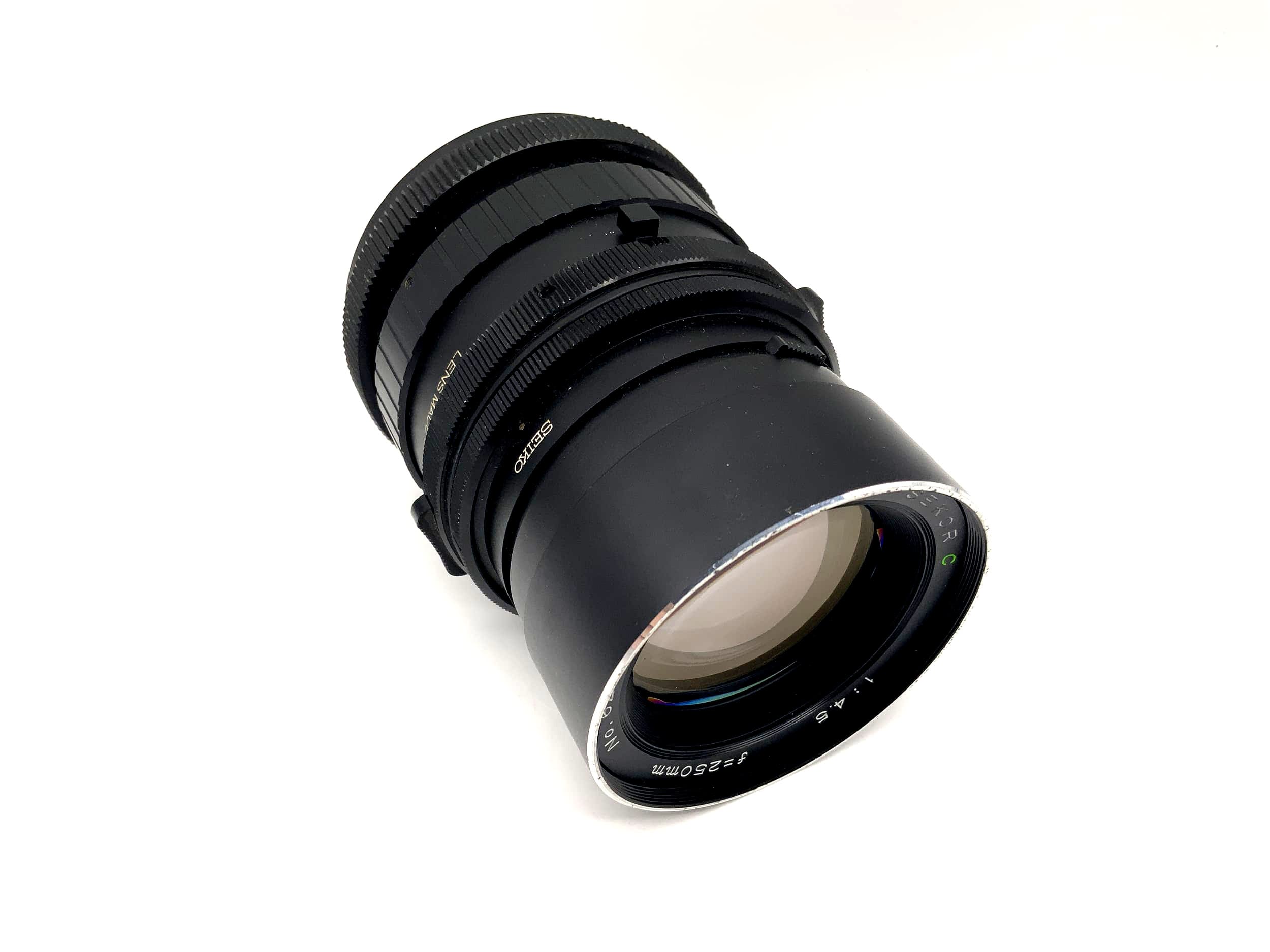 Mamiya 250mm 1:4.5 Objektiv Sekor C Camera Lens (für RB67 Pro S SD) Text lesen