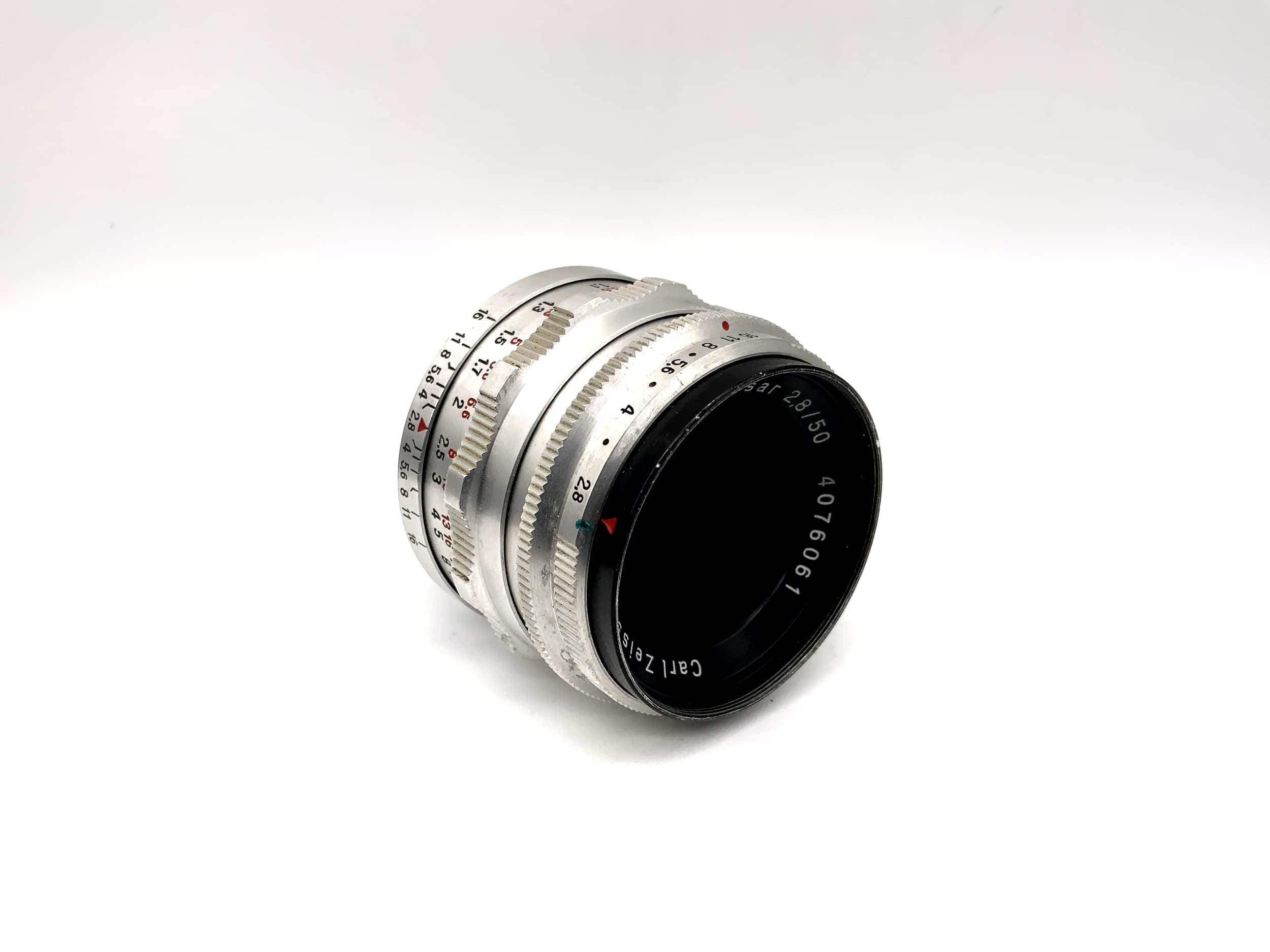 Carl Zeiss 50mm 1:2.8 Objektiv Tessar 12 Blades Kamera Camera Lens (M42) !Nebel!