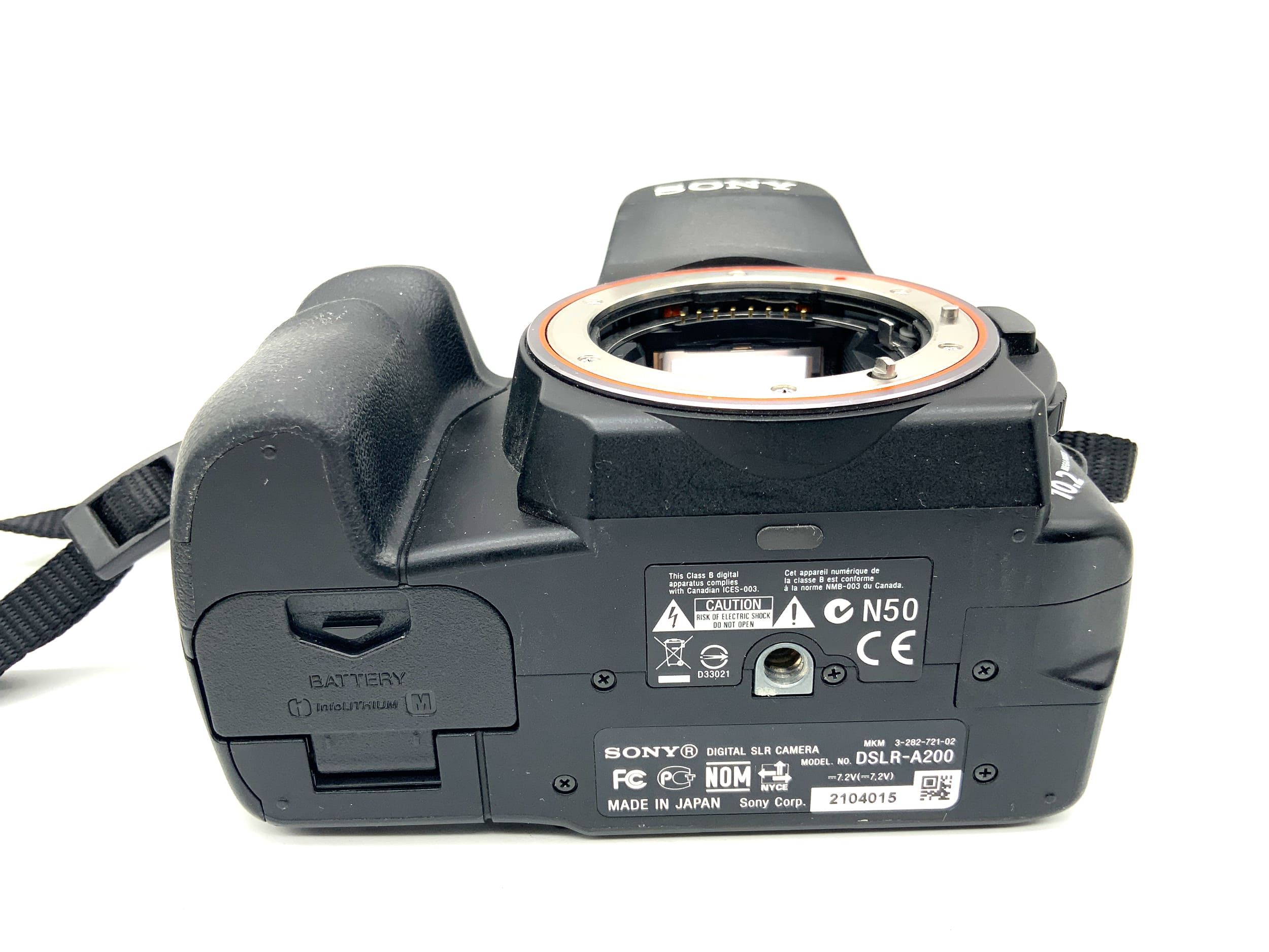 Sony A200 DSLR Alpha SAL1855 Body (Sony A/Minolta AF)