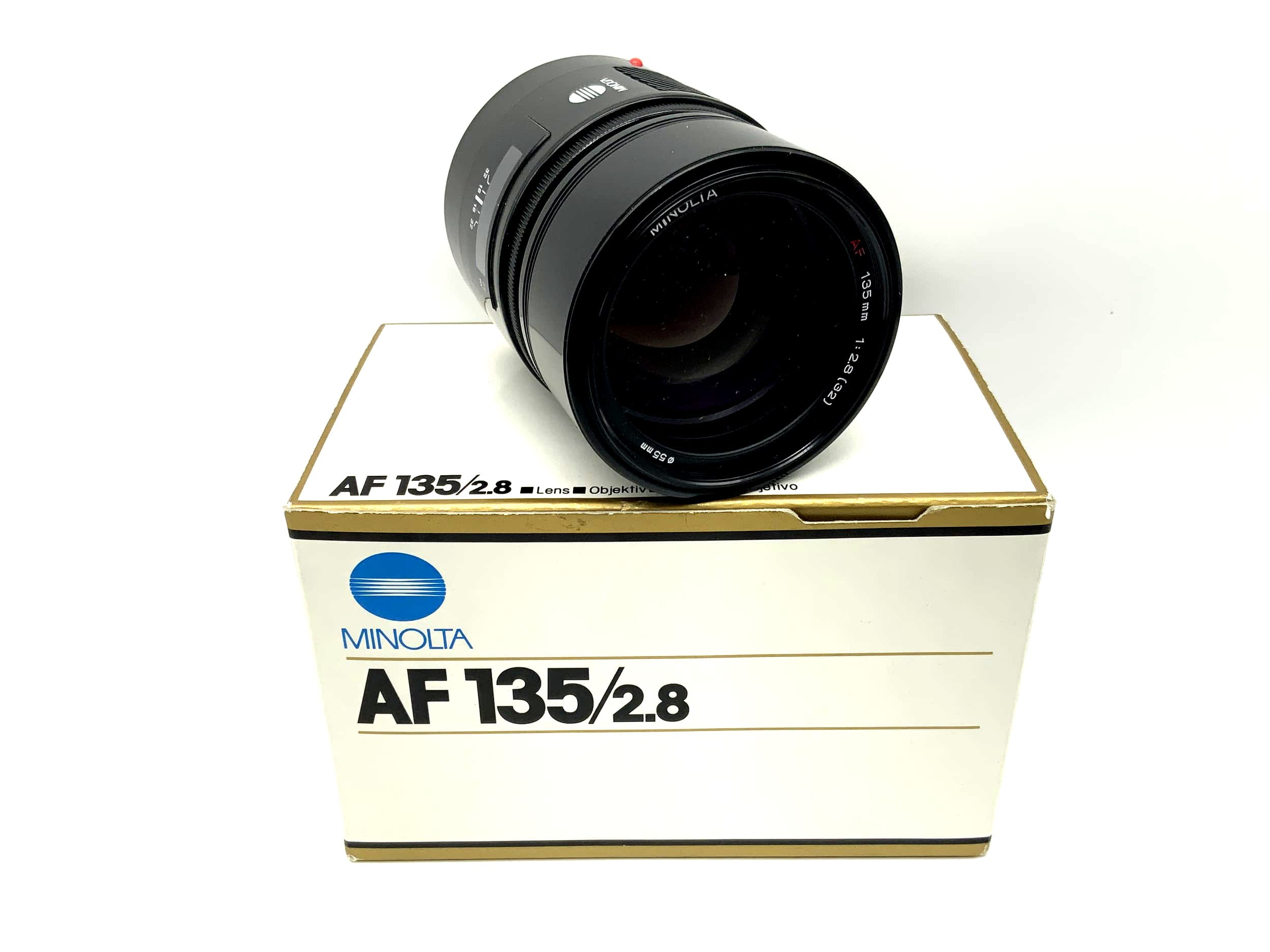 Minolta 135mm 1:2.8 Objektiv AF Lens mit OVP Camera Lens (Minolta AF/Sony A)