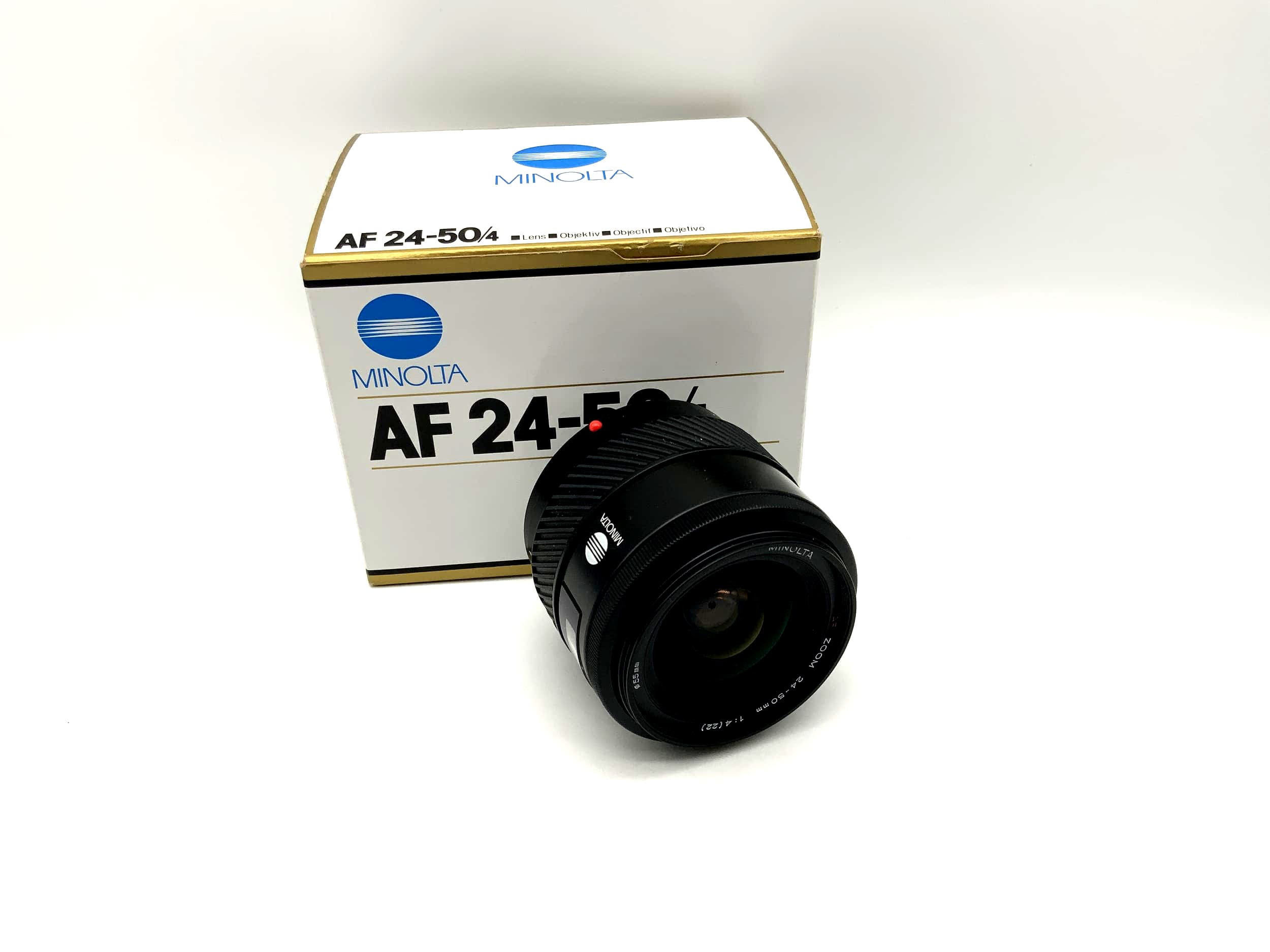 Minolta 24-50mm 1:4 Objektiv AF Lens mit OVP Camera Lens (Minolta AF/Sony A)