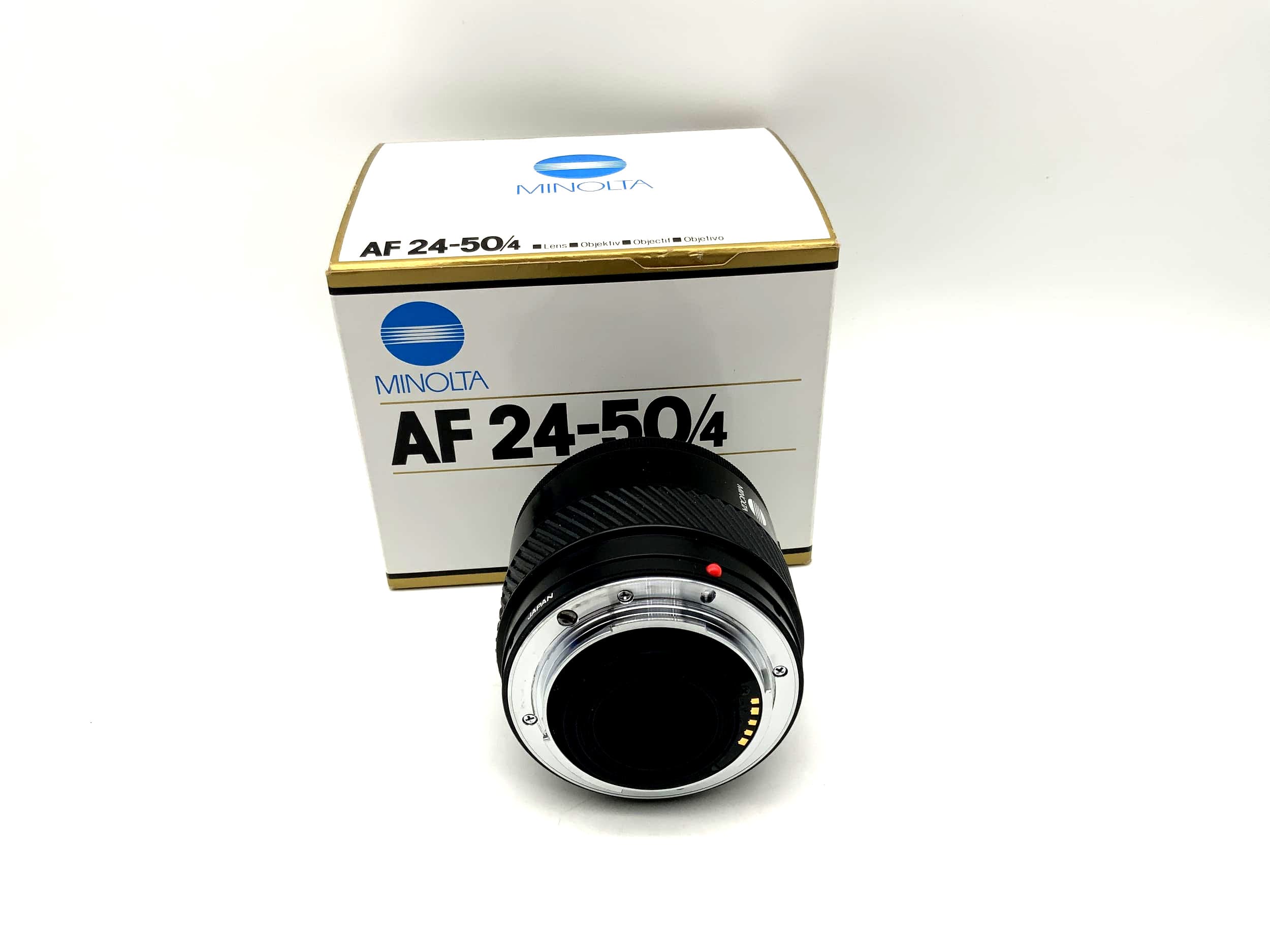 Minolta 24-50mm 1:4 Objektiv AF Lens mit OVP Camera Lens (Minolta AF/Sony A)