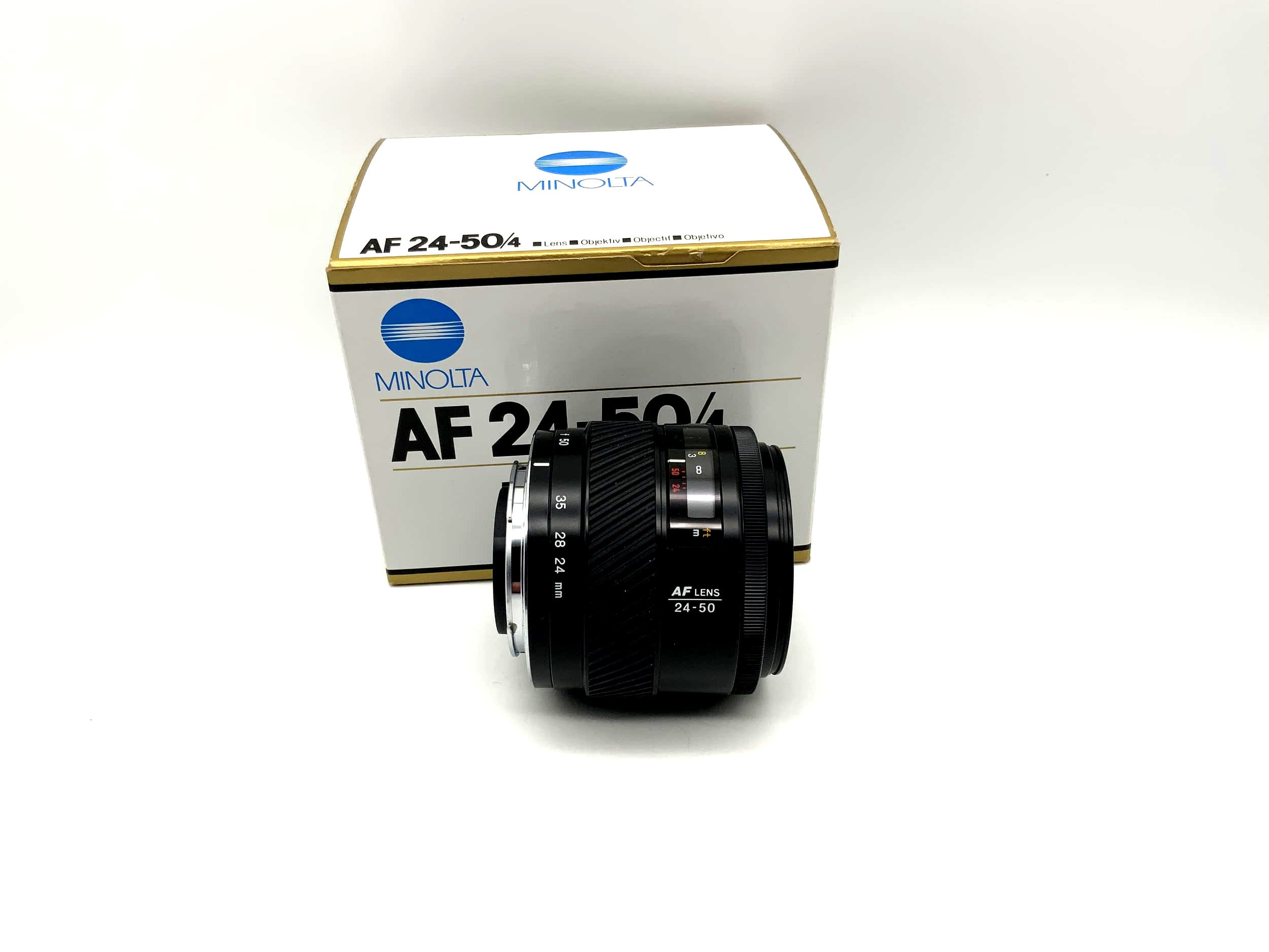 Minolta 24-50mm 1:4 Objektiv AF Lens mit OVP Camera Lens (Minolta AF/Sony A)
