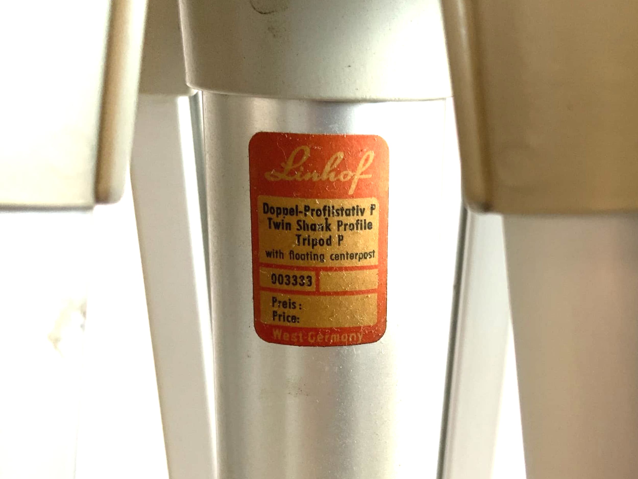 Linhof Doppel Profil Stativ Tripod 3-Bein Fotostativ Kamerastativ Tripod P