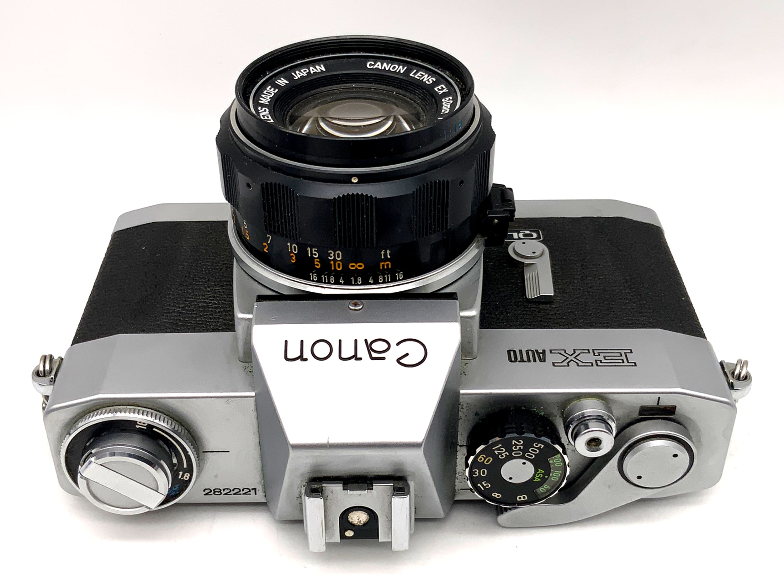 Canon EX Auto 35mm SLR analog mit EX 50mm 1:1.8 Lens !Beli Defekt! Body