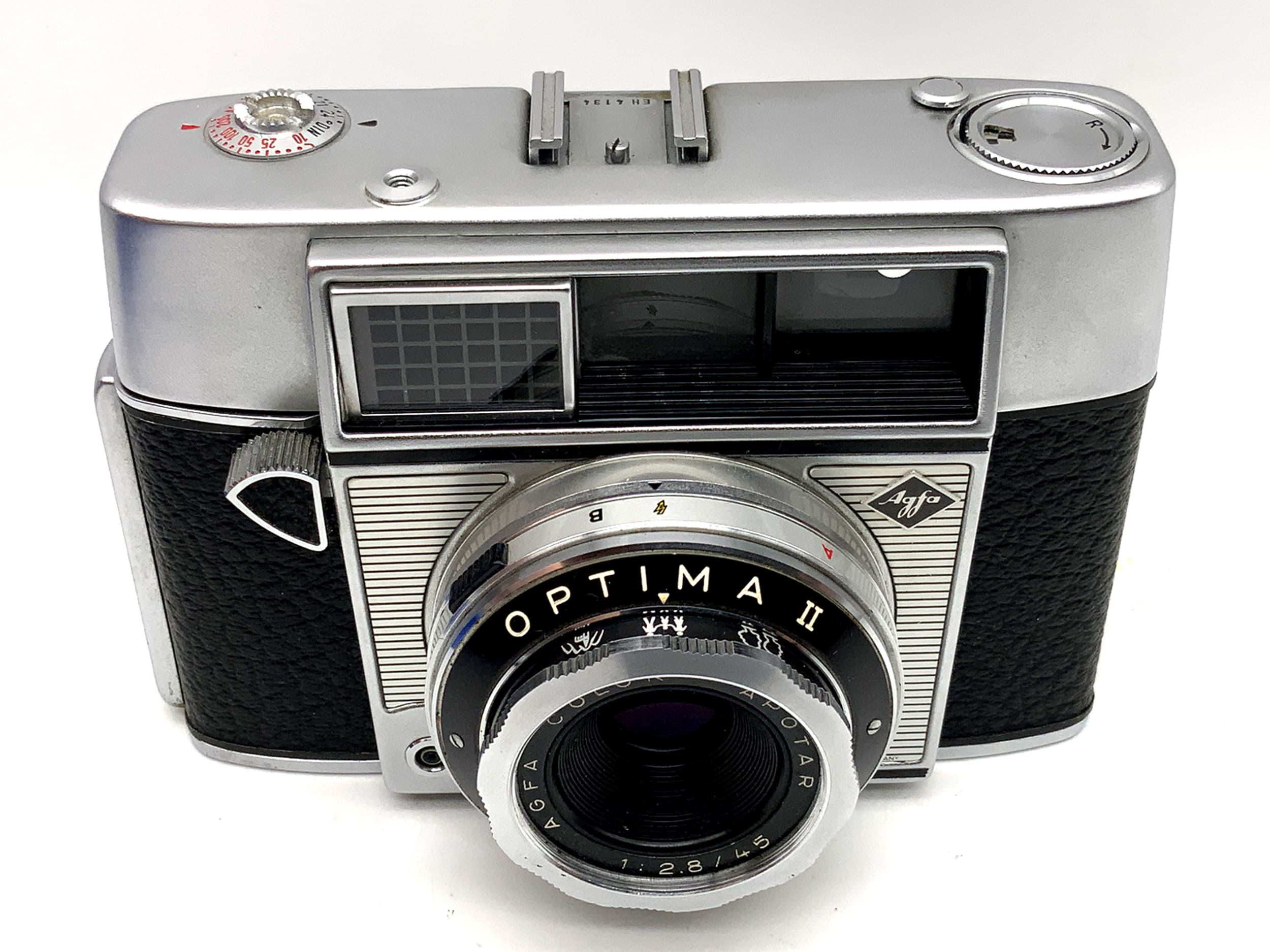 Agfa Optima II Sucherkamera mit Color-Apotar 1:2.8/45 Prontormator Analogkamera