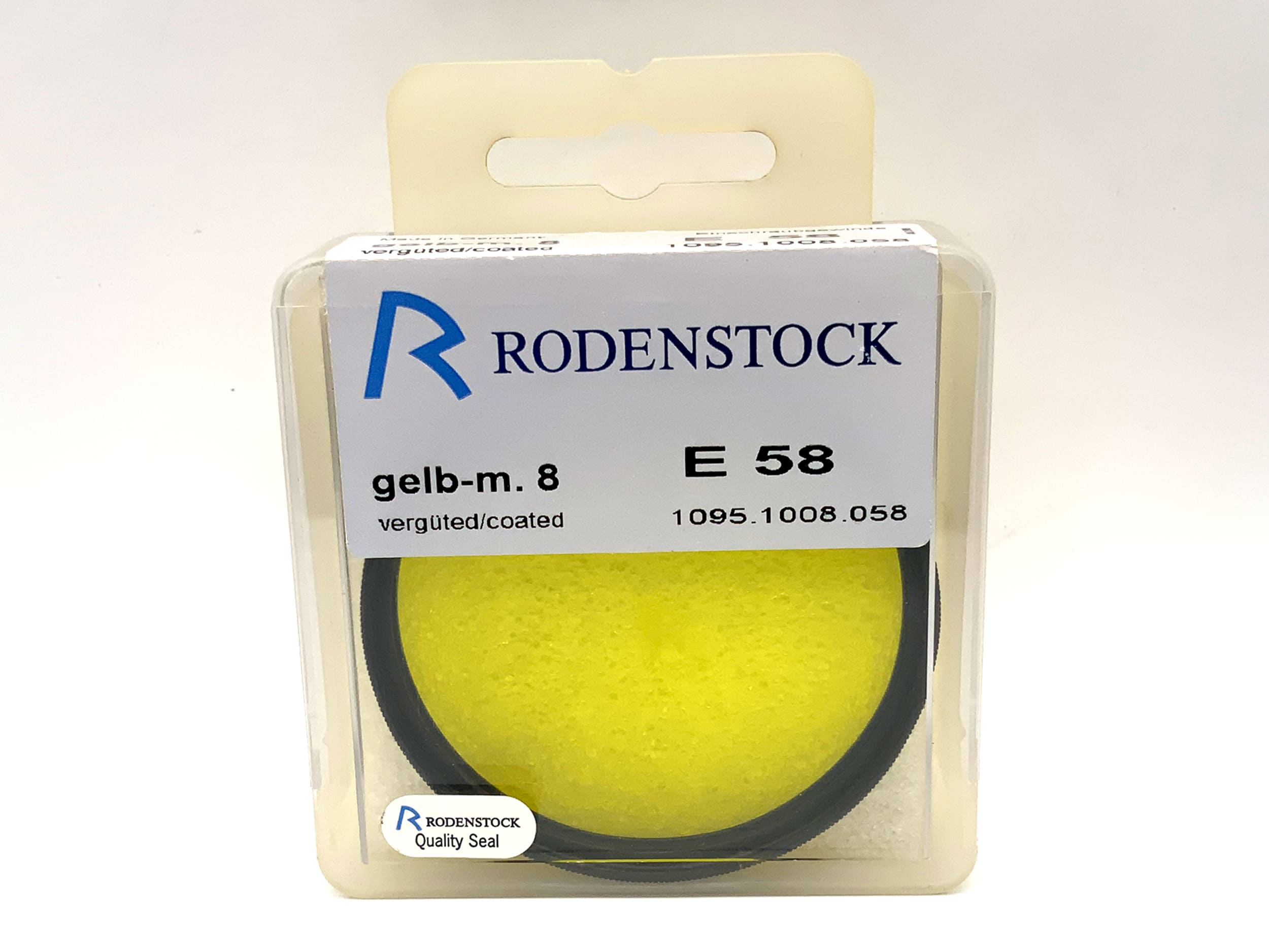 Rodenstock Farbfilter E 58 Nr.8/3x gelb yellow im Etui Filter 58mm Filtergewinde