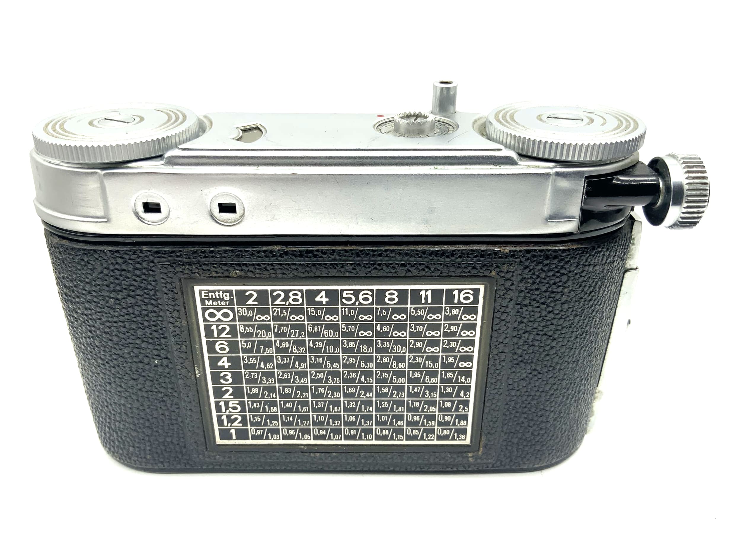 Certo Klappkamera mit Carl Zeiss Tessar 1:3.5 5cm 50mm red T Compur Rapid