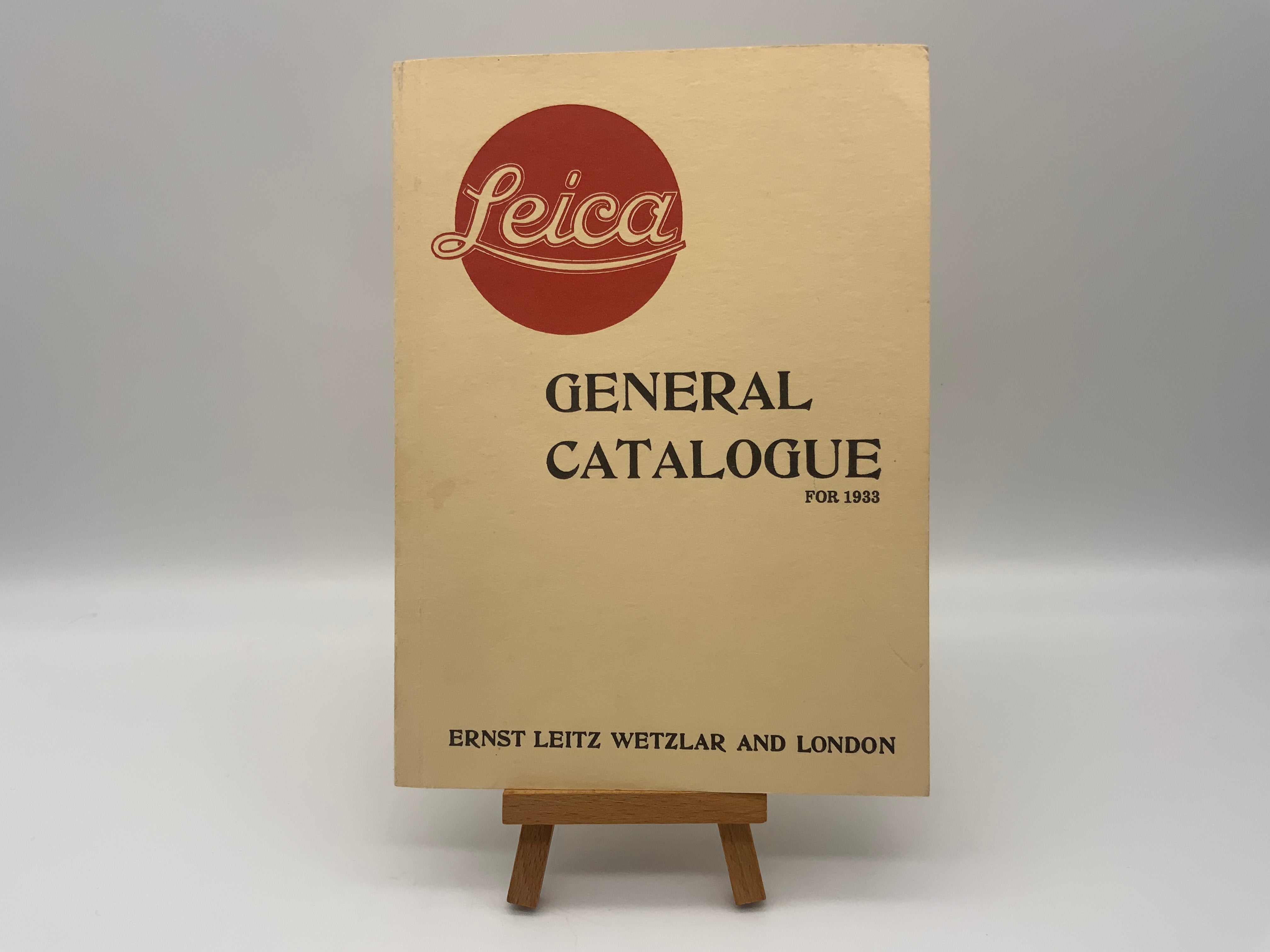 Leica General Catalogue 1933 Katalog Deutsch