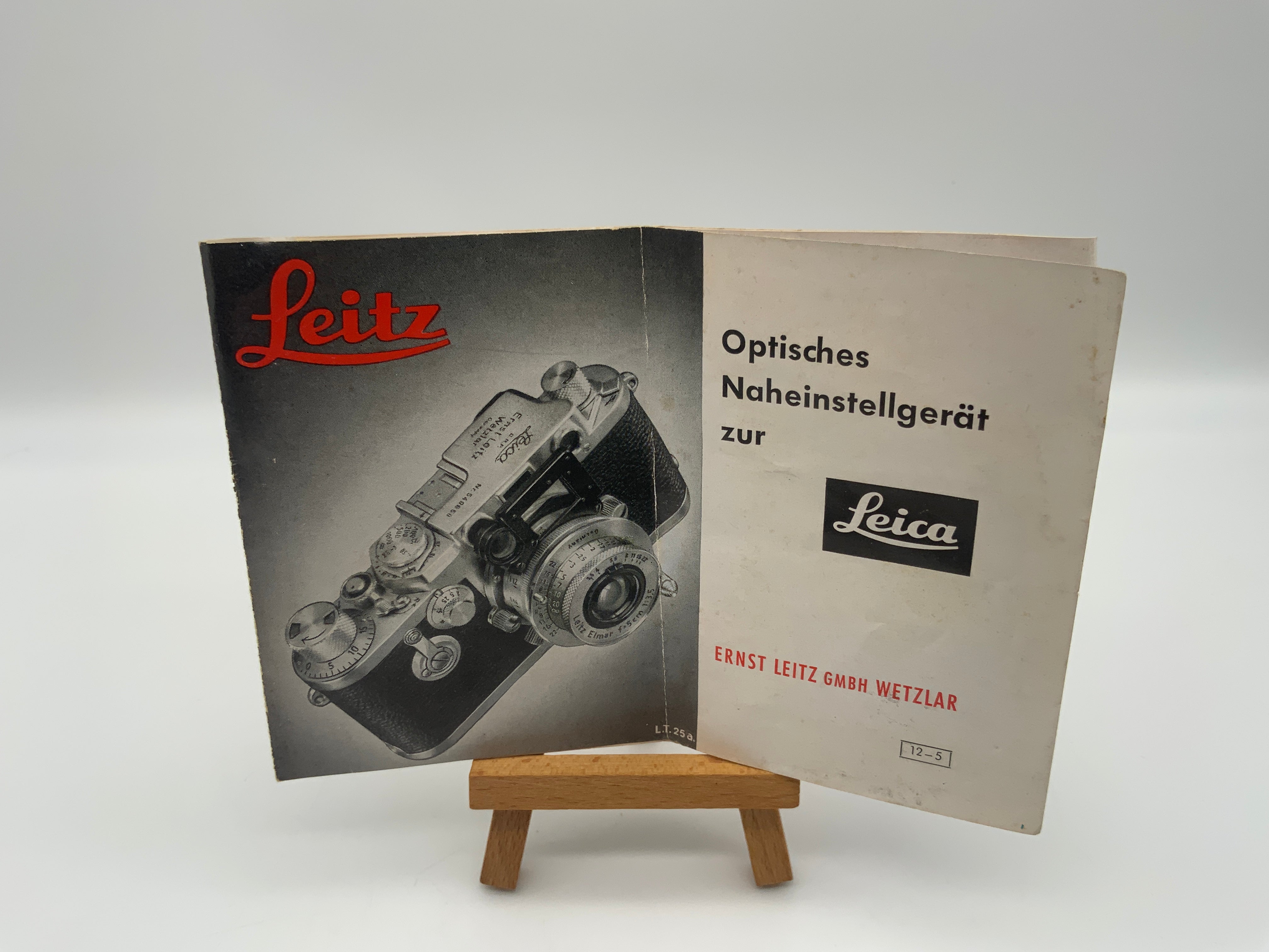 Leica Optisches Naheinstellgerät Leitz 12-5 Bedienungsanleitung Deutsch