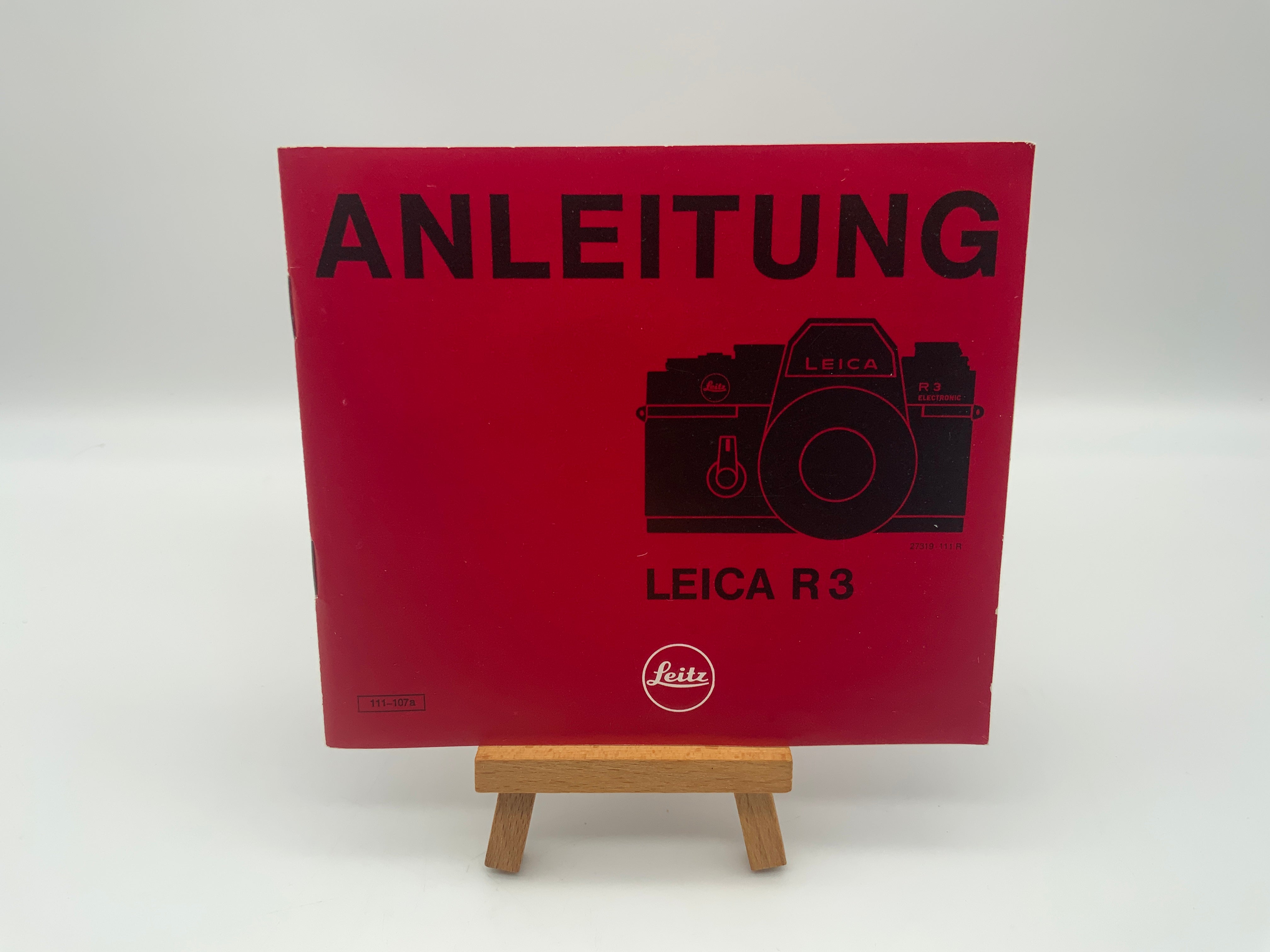 Leica R3 Leitz 111-107a Bedienungsanleitung Deutsch
