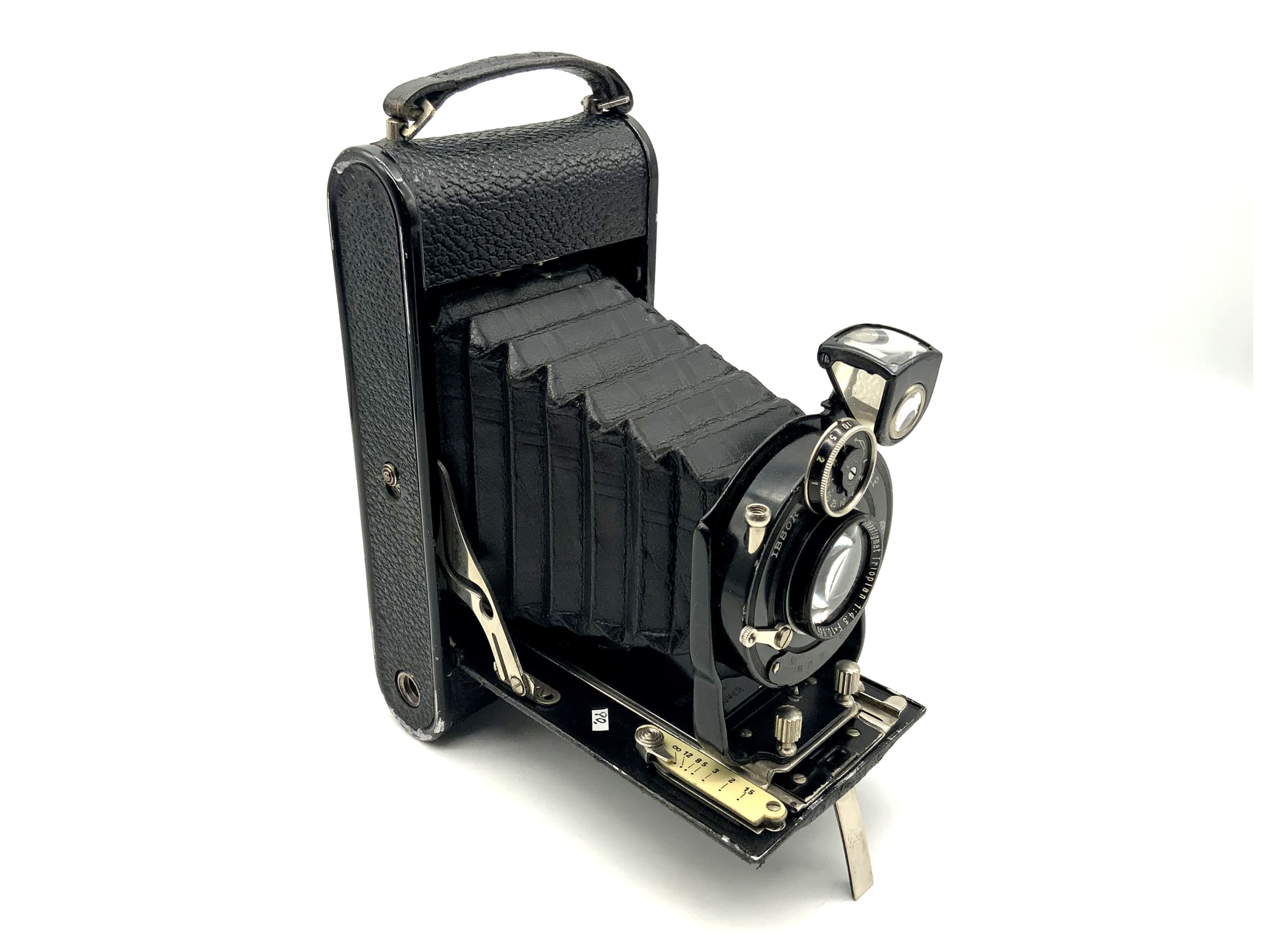 Orion Rio 84 Klappkamera mit Meyer Görlitz Trioplan 1:4.5 10,5cm Orionwerk