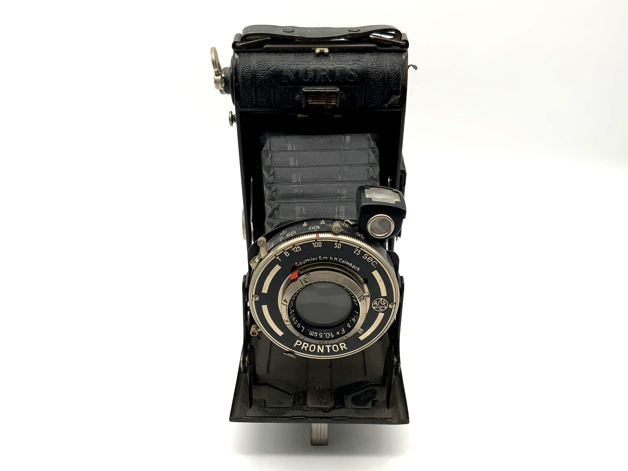 Noris Prontor Klappkamera mit Victar 1:4.5 10,5cm Ludwig-Dresden