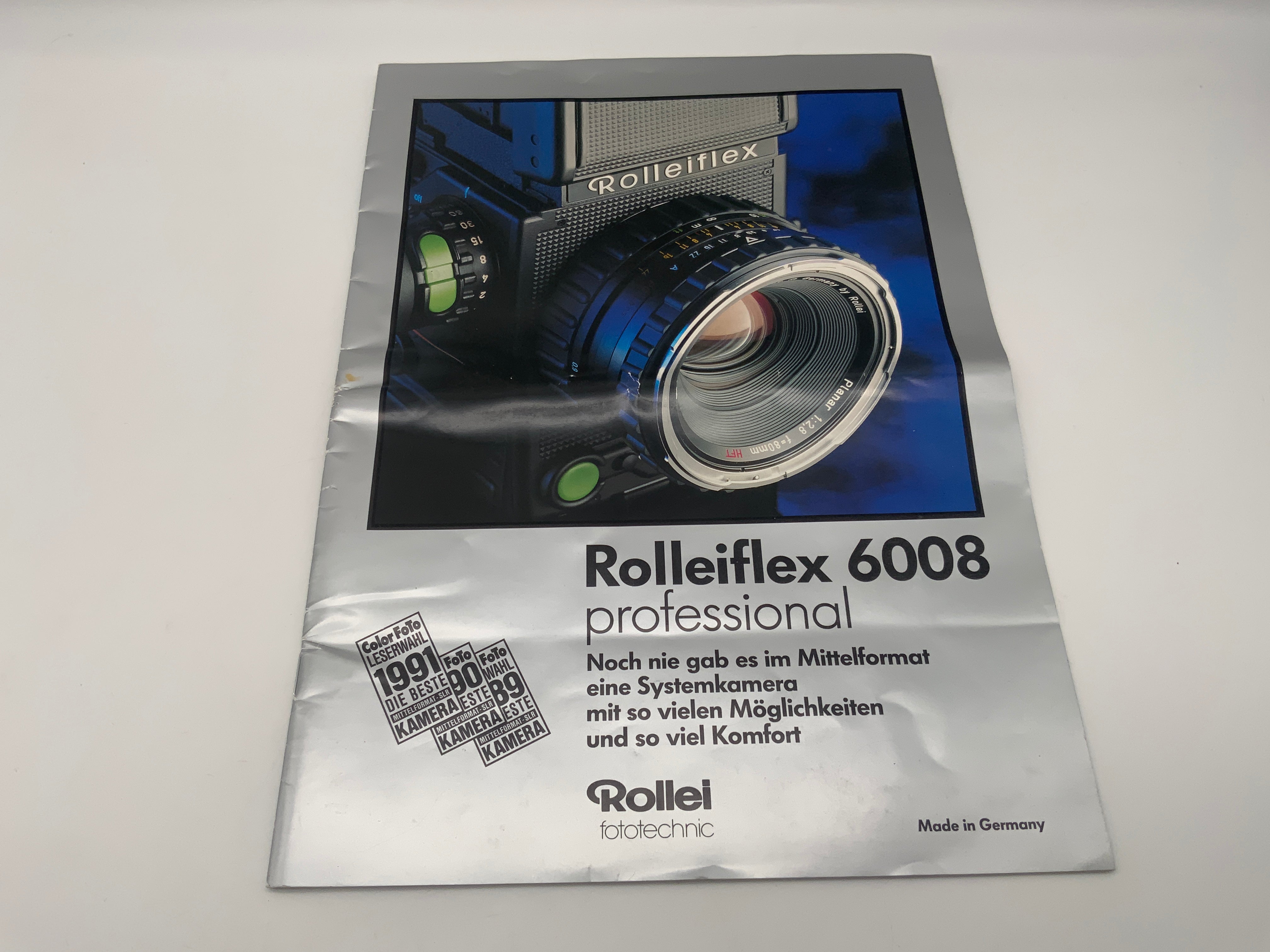 Rollei Rolleiflex 6008 professional Broschüre Magazin Prospekt Deutsch
