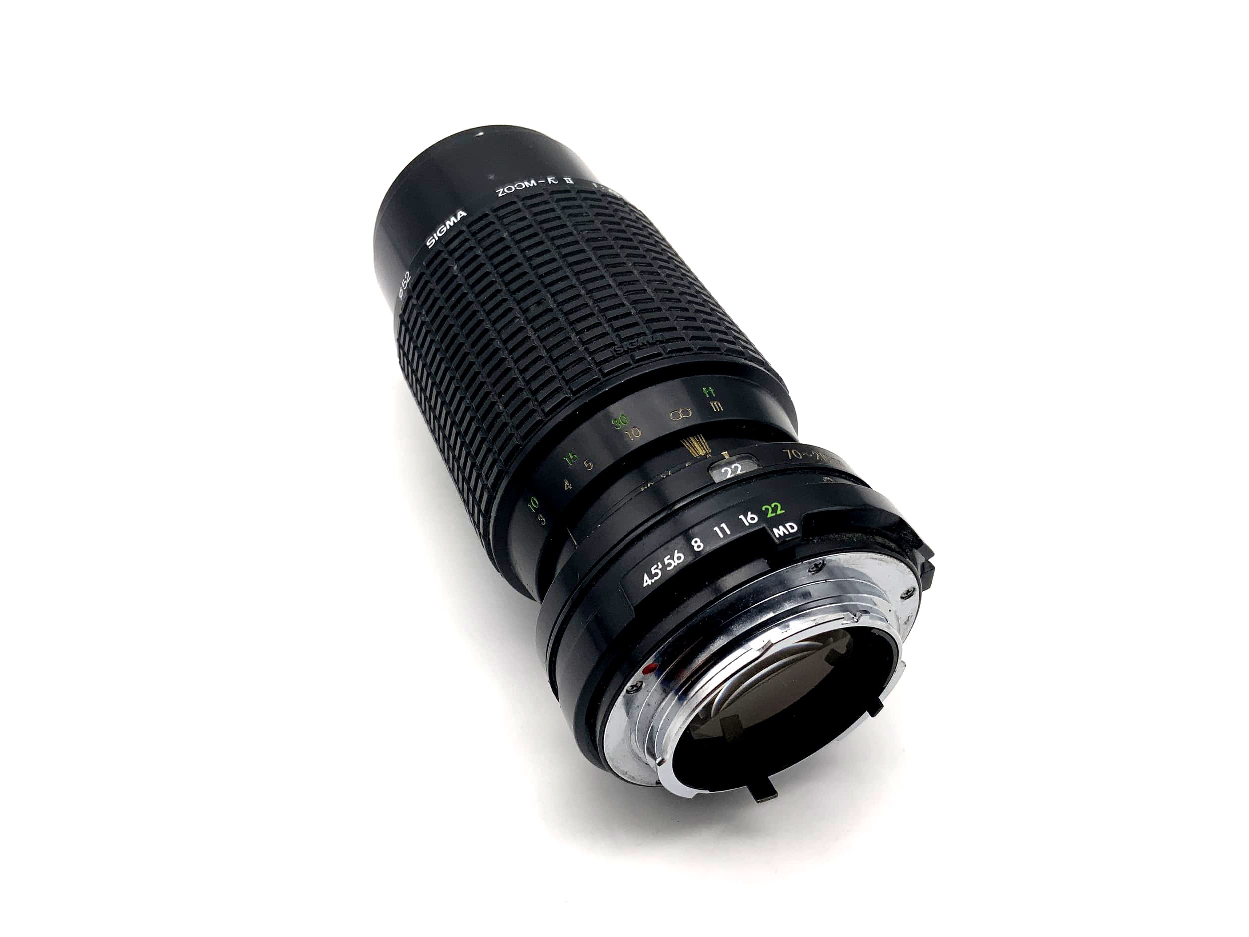 Sigma 70-210mm 1:4.5 Objektiv Zoom-K II Multi Coated Kamera Lens (Minolta MD)