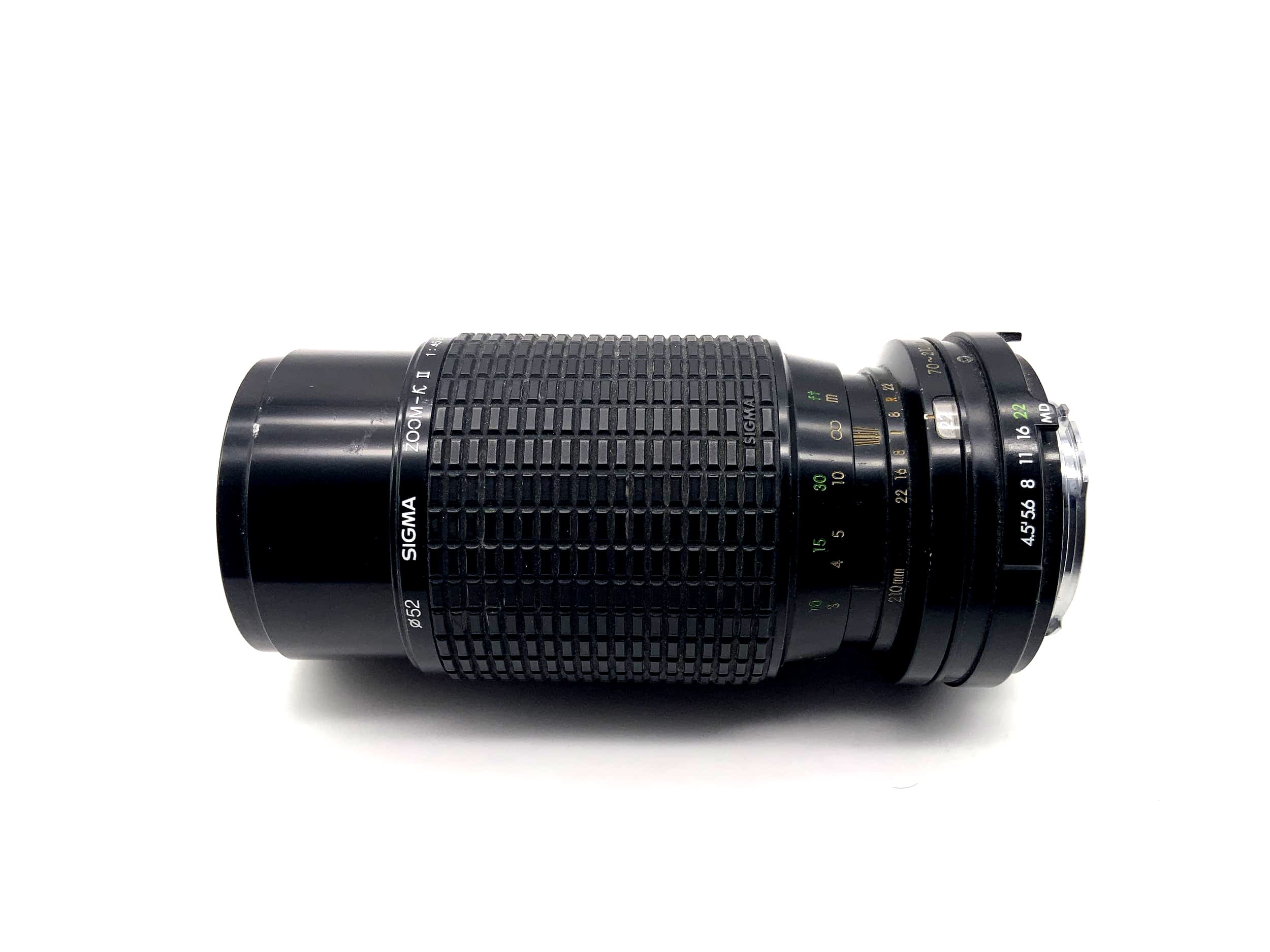 Sigma 70-210mm 1:4.5 Objektiv Zoom-K II Multi Coated Kamera Lens (Minolta MD)