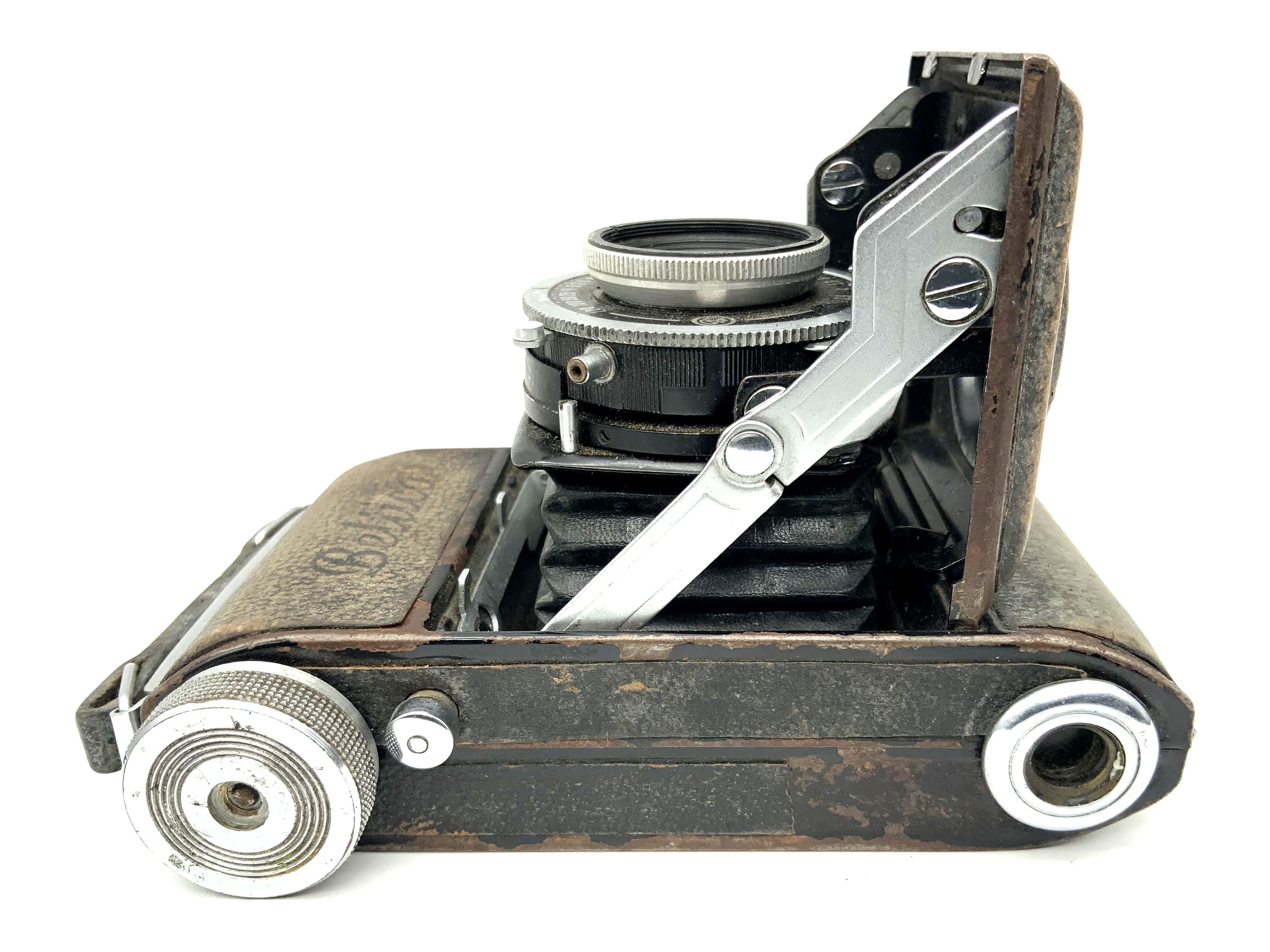 Balda Beltica Klappkamera mit E. Ludwig Meritar 1:2.9 50mm red V C.Ludor