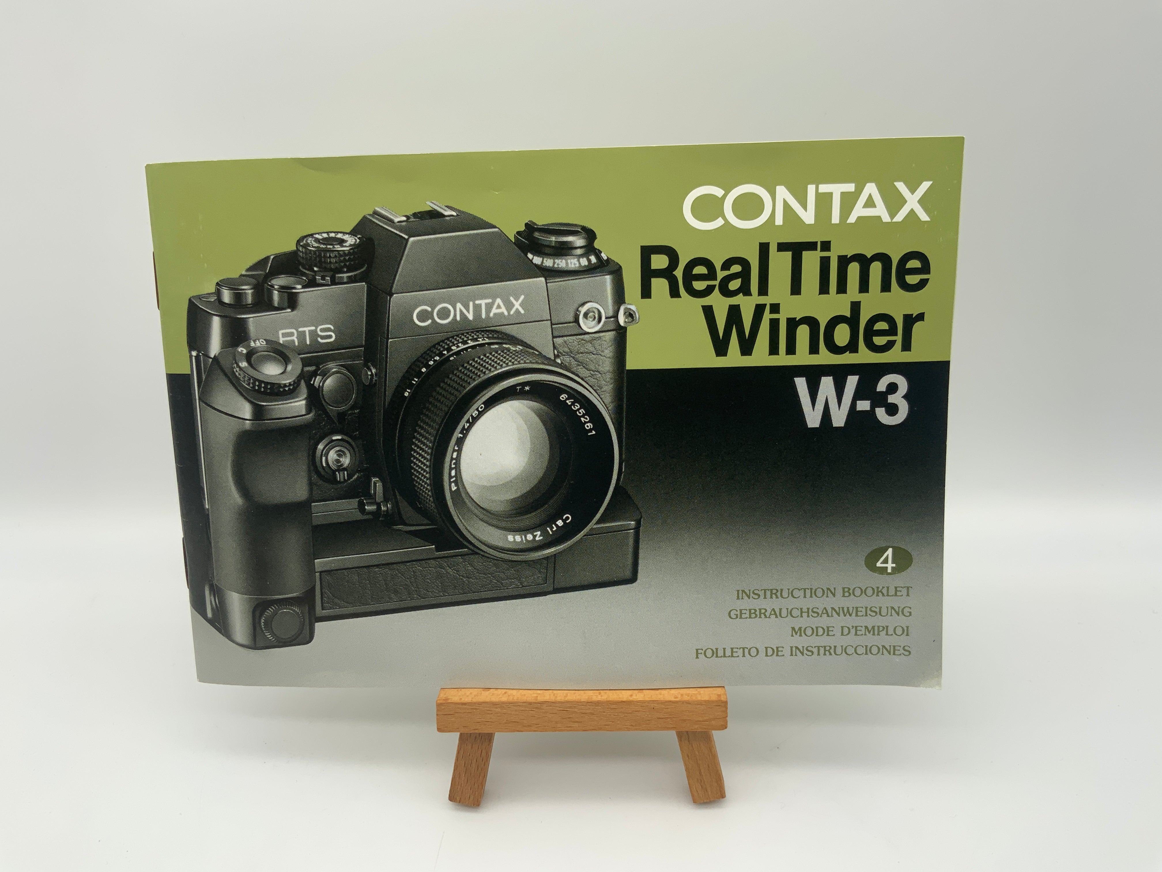 Contax Real Time Winder W-3 Bedienungsanleitung Deutsch