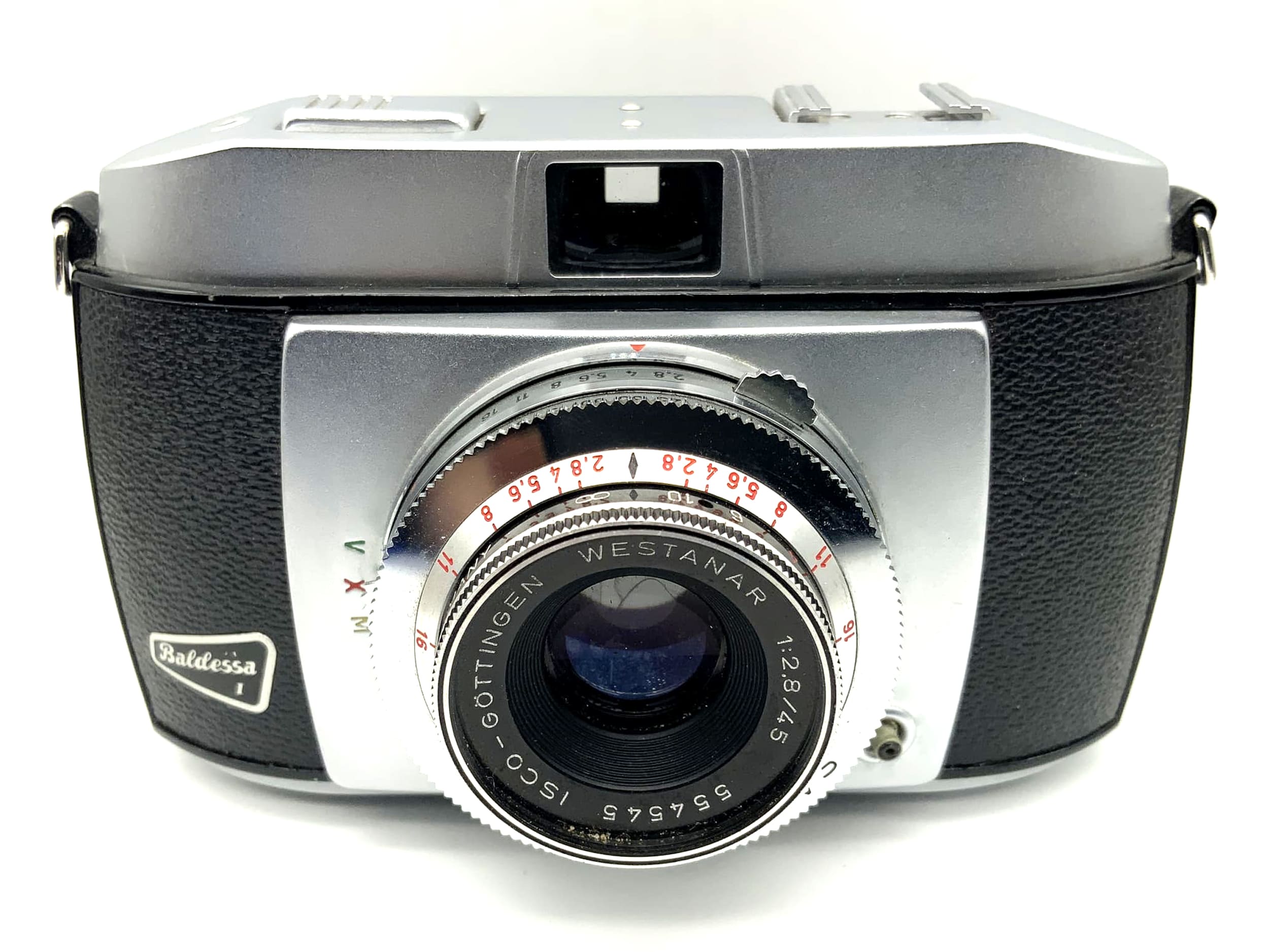 Balda Baldessa I Sucherkamera mit Isco Göttingen Westanar 1:2.8/45 Prontor-SVS